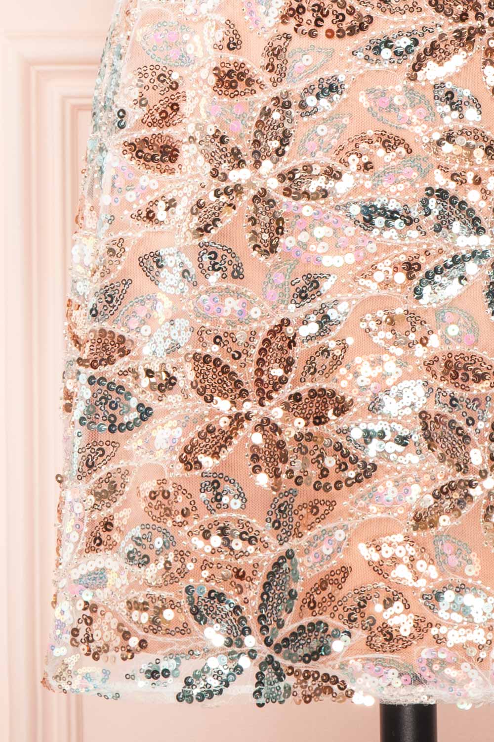 Harryem Sequin Halter Short Dress | Boutique 1861 bottom