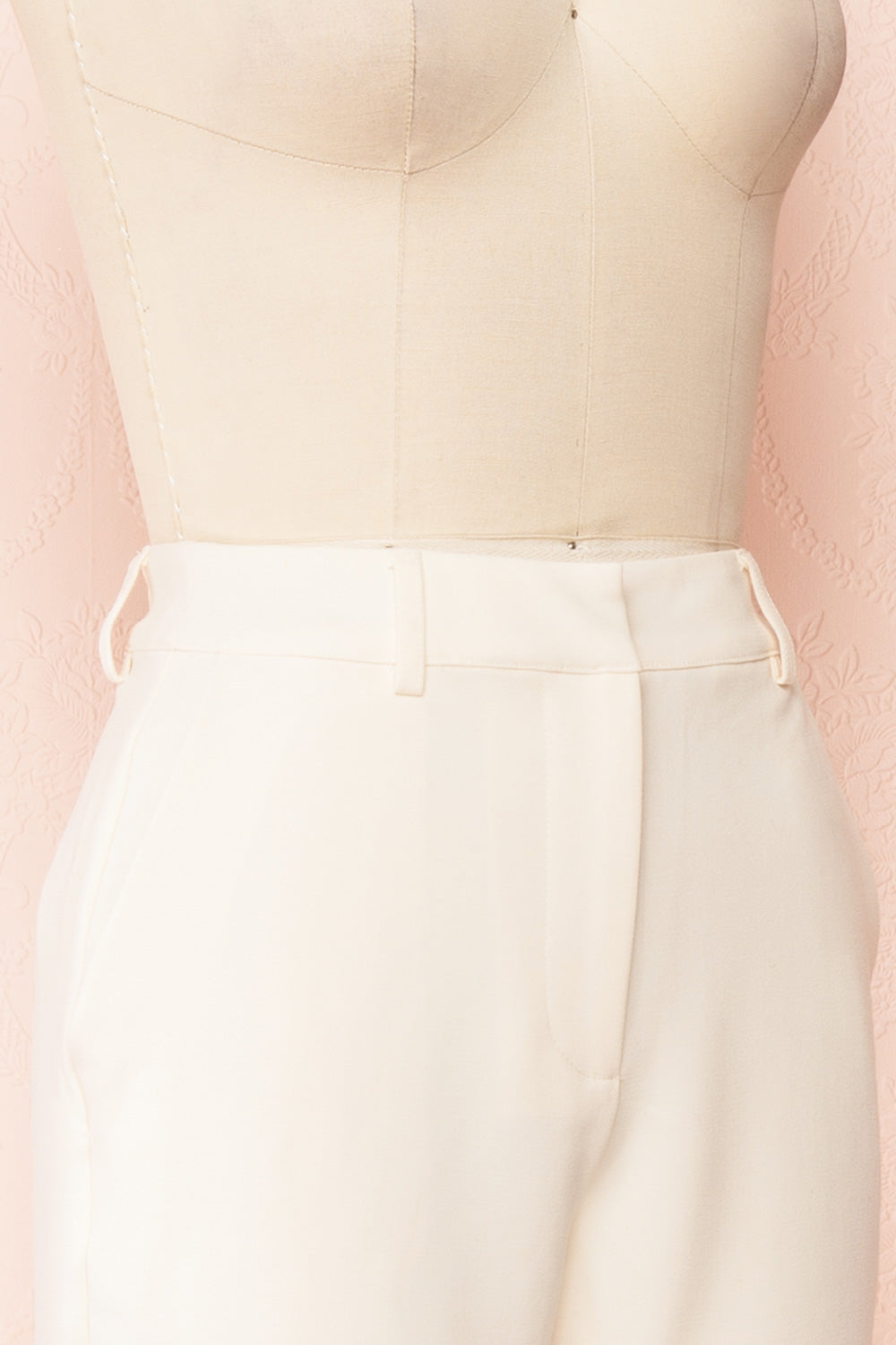 Hedvika High-Waisted Straight Leg Pants | Boudoir 1861 side close-up