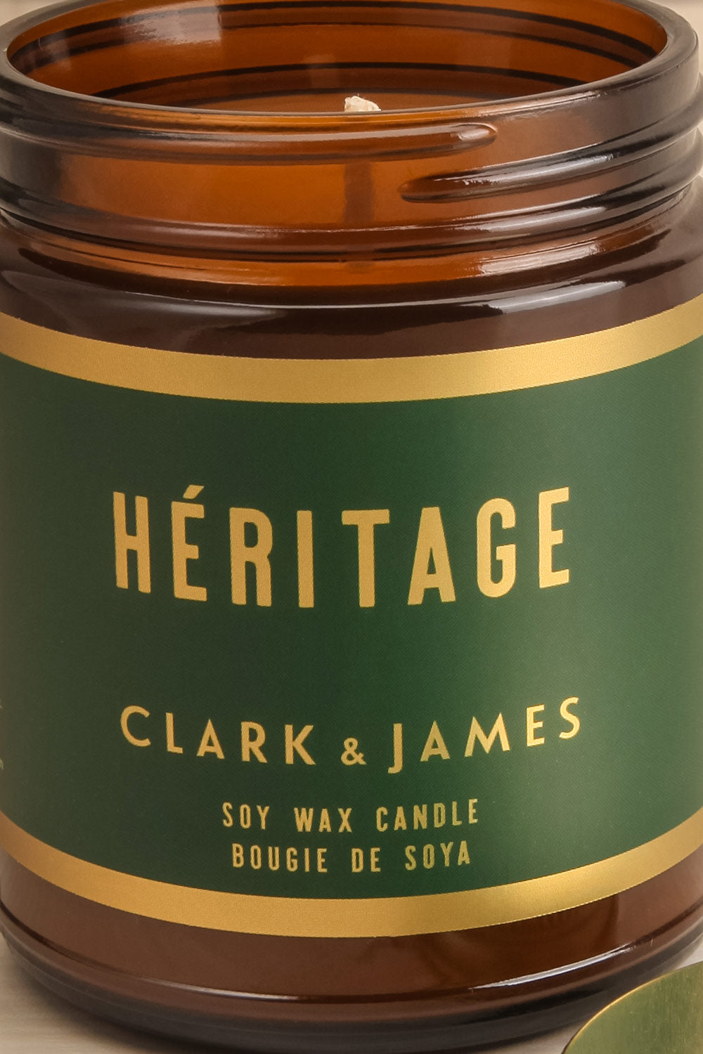 Heritage Candle Soy Wax | La petite garçonne open close-up