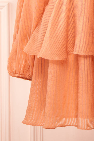 Herta Short V-Neck Dress w/ Puffy Sleeves | Boutique 1861 bottom
