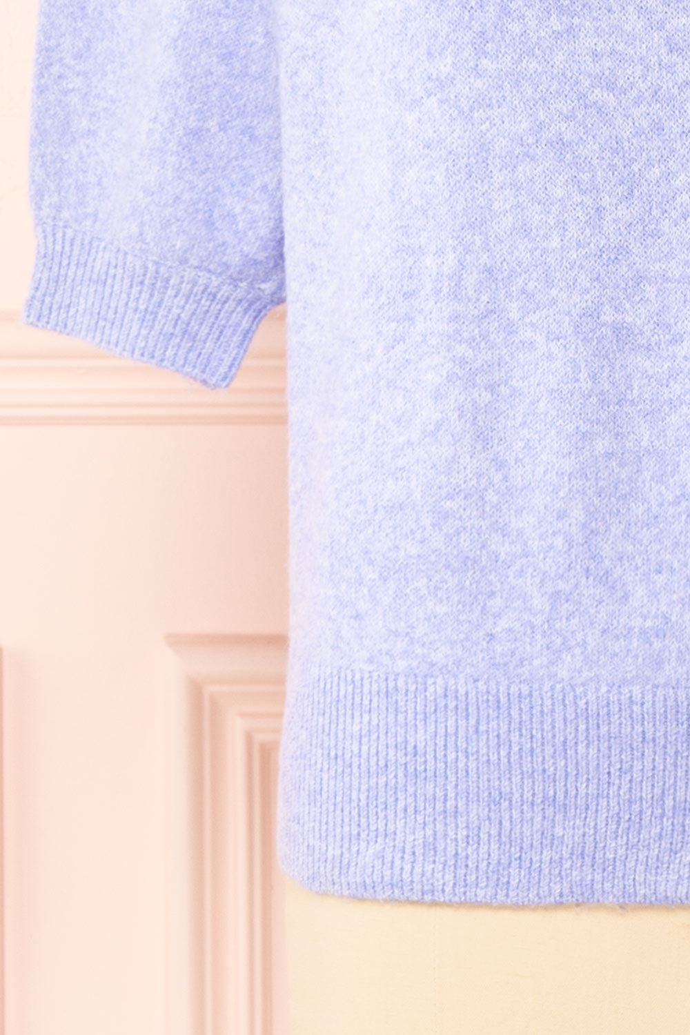 Houria Lavander Peter Pan Collar Top w/ Puff Sleeves | Boutique 1861 bottom