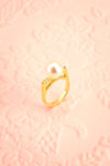 Iat - Golden pearled ring 1