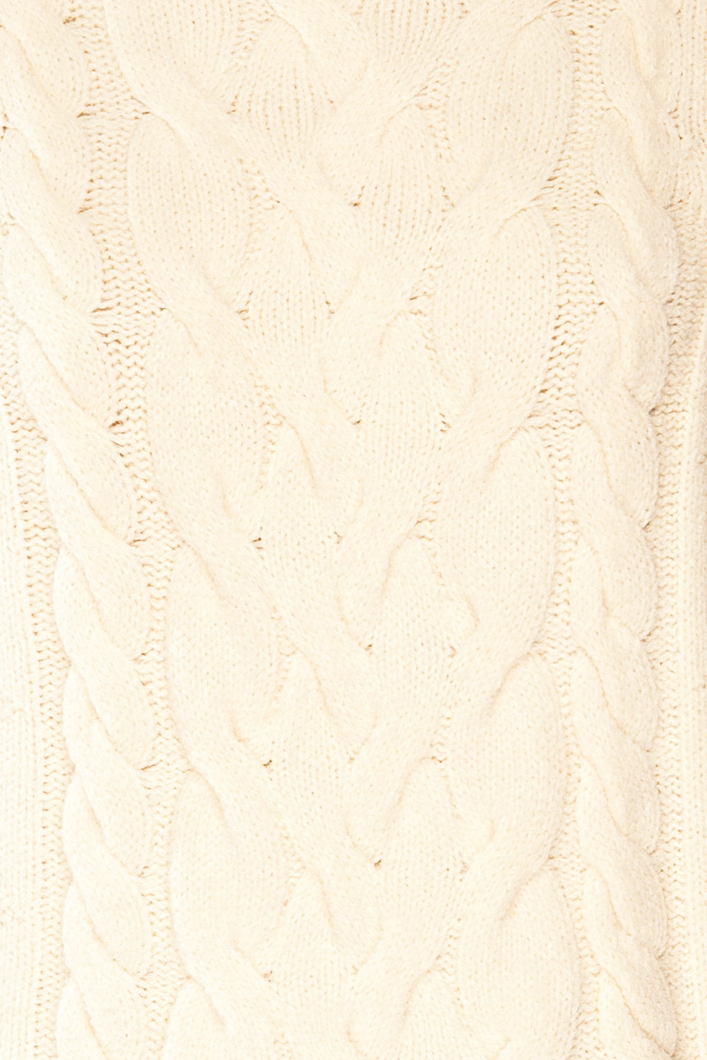 Invera Cream Knitted Sweater | La petite garçonne fabric