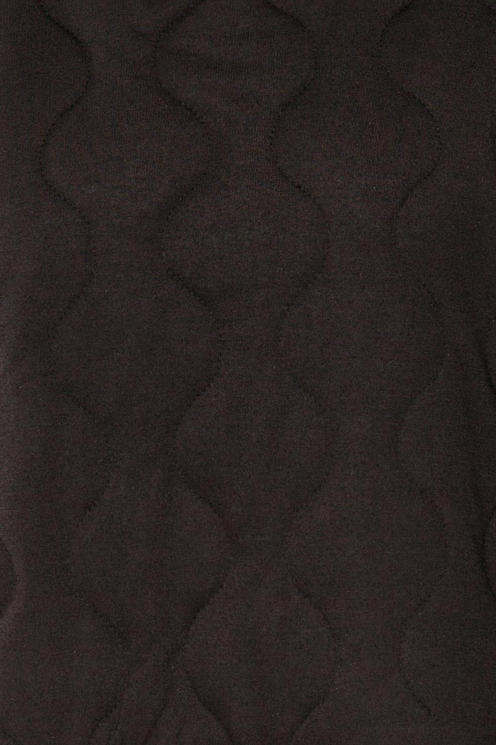 Invern Cropped Quilted Sweater | La petite garçonne fabric