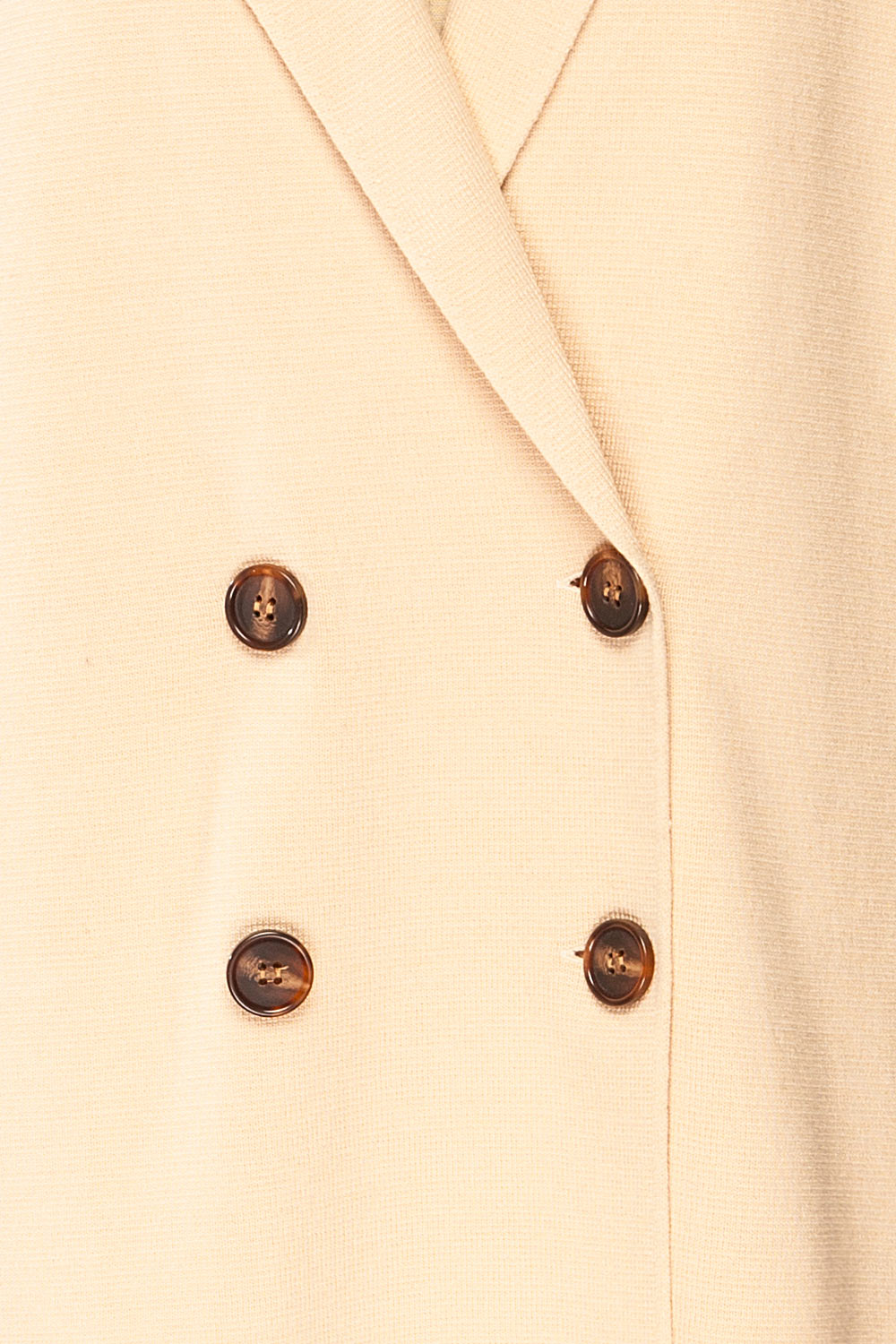 Irun Beige Long Knit Cardigan | La petite garçonne fabric