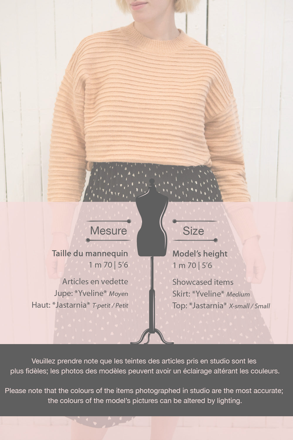 Jastarnia Pink Horizontal Ribbed Sweater | La petite garçonne size