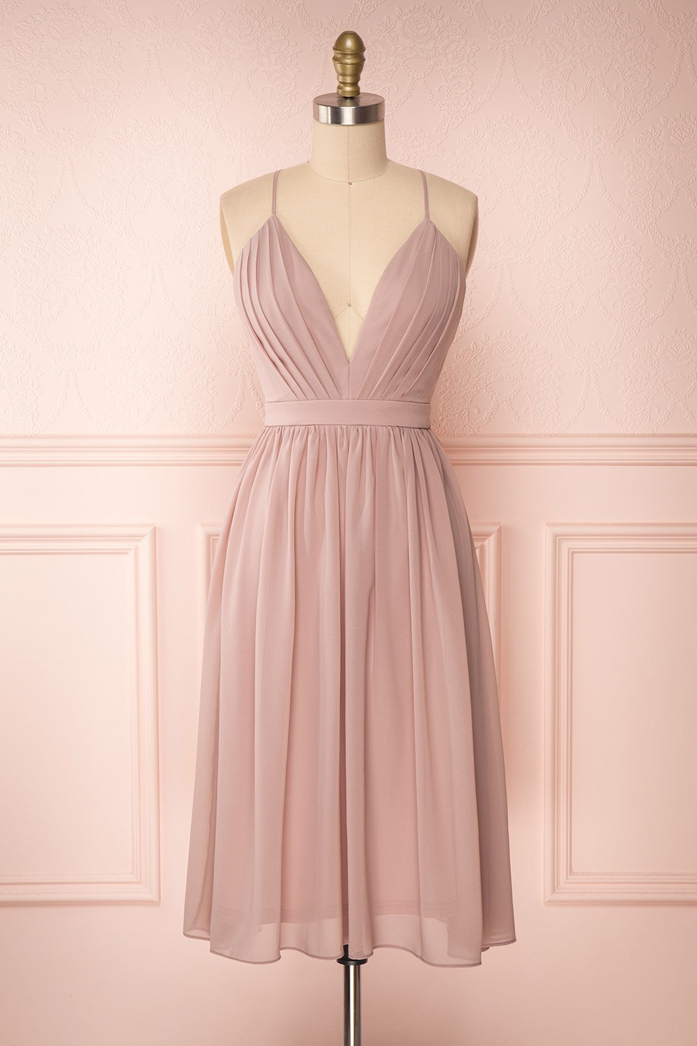 Joelle Mauve Chiffon Cocktail Dress | Boutique 1861
