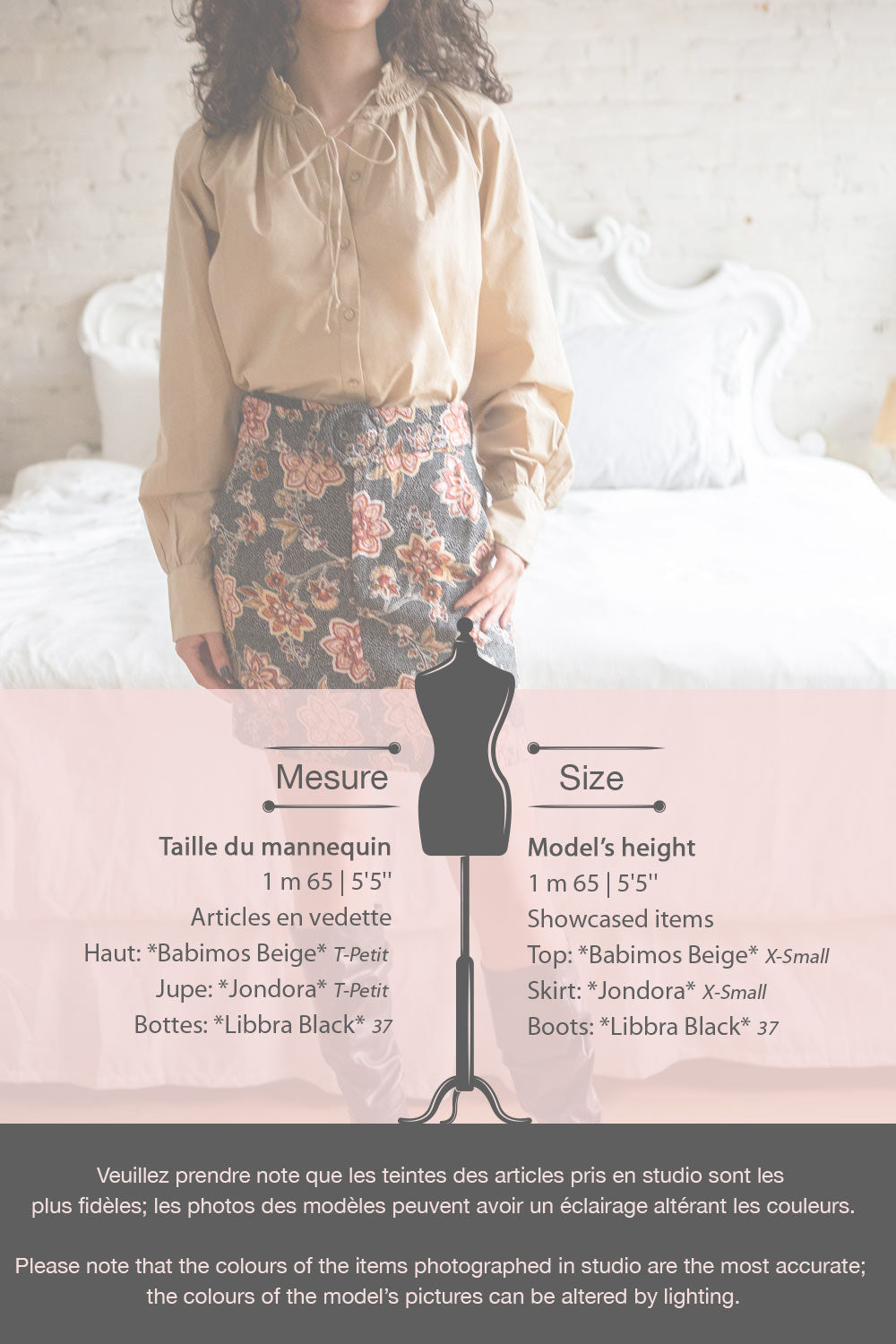 Jondora Floral Short Skirt w/ Belt | Boutique 1861 fiche