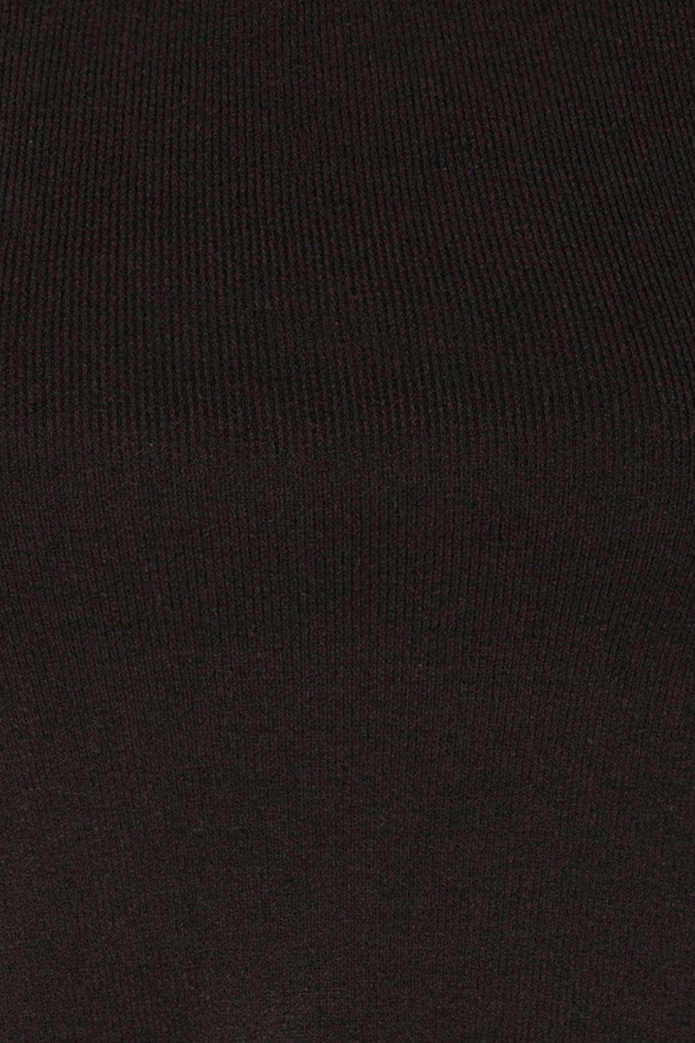 Jorden Black Long Sleeve Crossed Back Top | La Petite Garçonne fabric