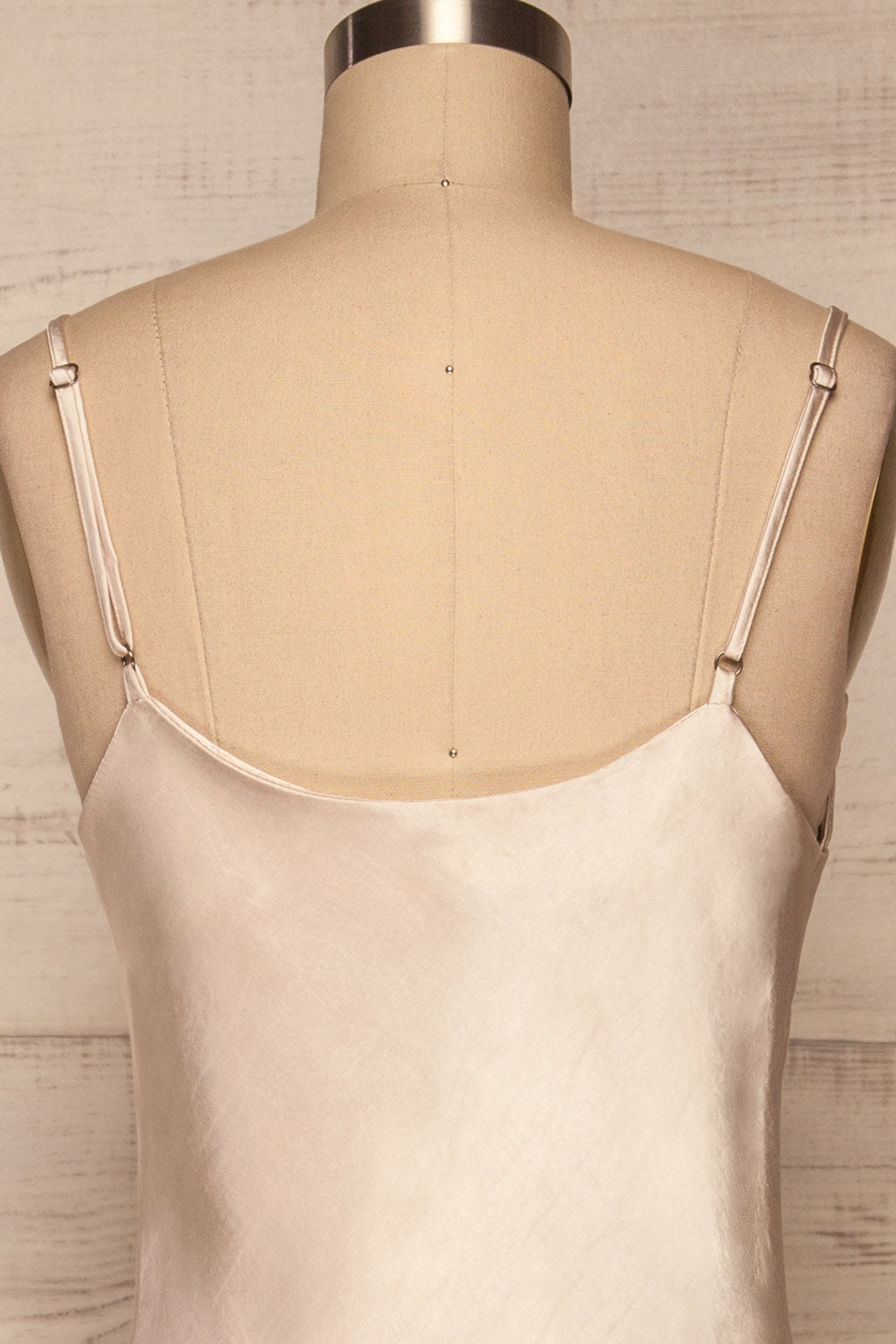 Jorie Satin Dress | Robe Satinée back close up | La Petite Garçonne