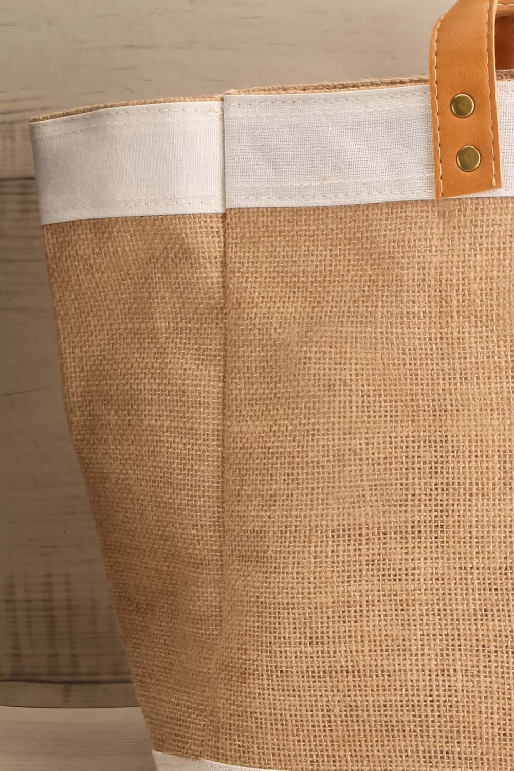 Jota Large Jute & Canvas Tote Bag | La Petite Garçonne 3