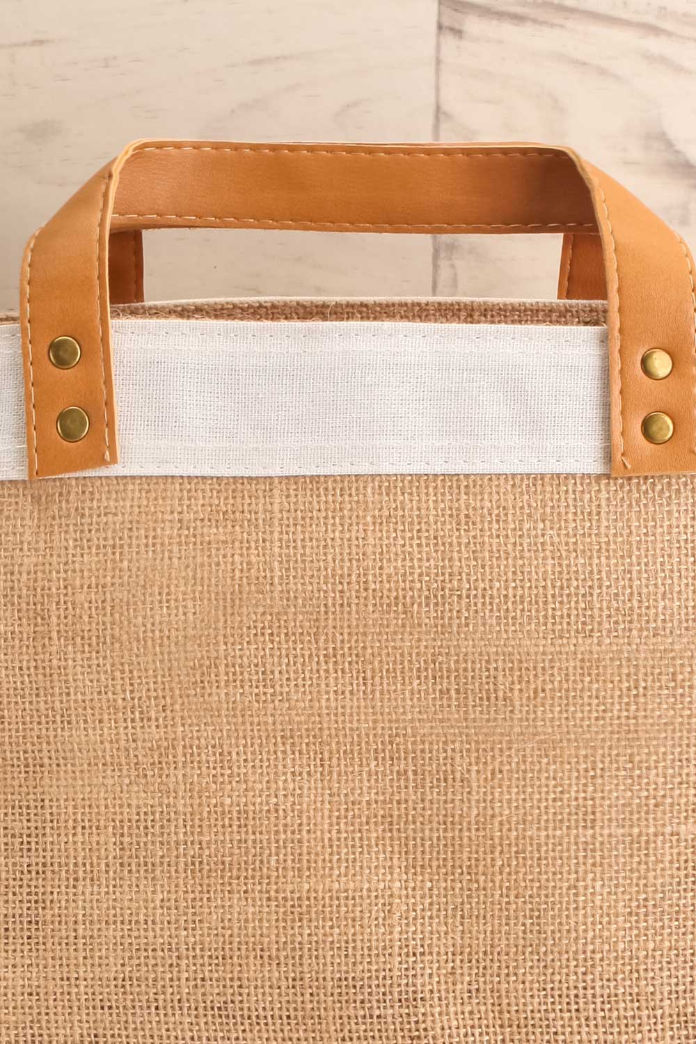 Jota Large Jute & Canvas Tote Bag | La Petite Garçonne 2