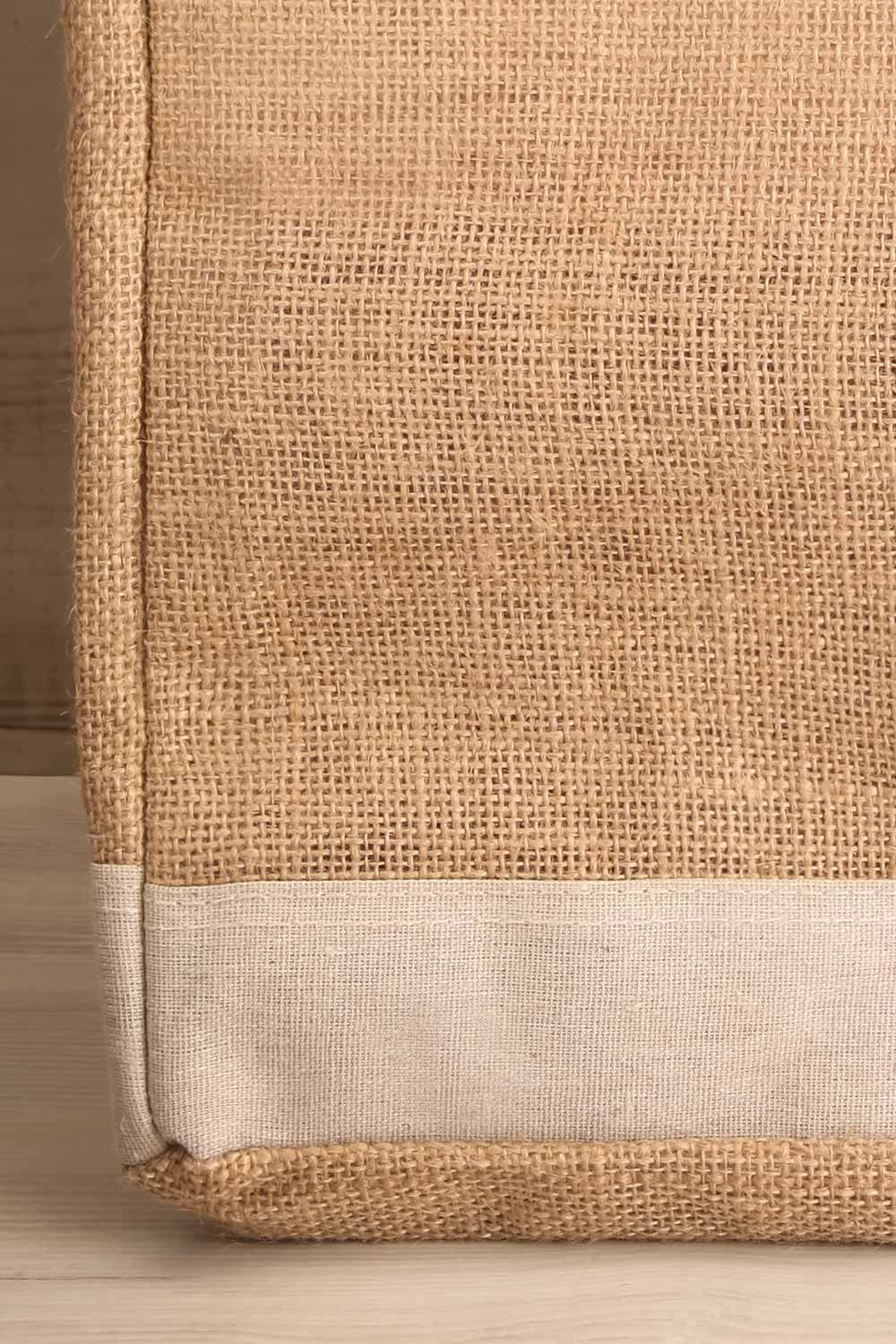 Jota Longue Tall Jute & Canvas Tote Bag | La Petite Garçonne 3