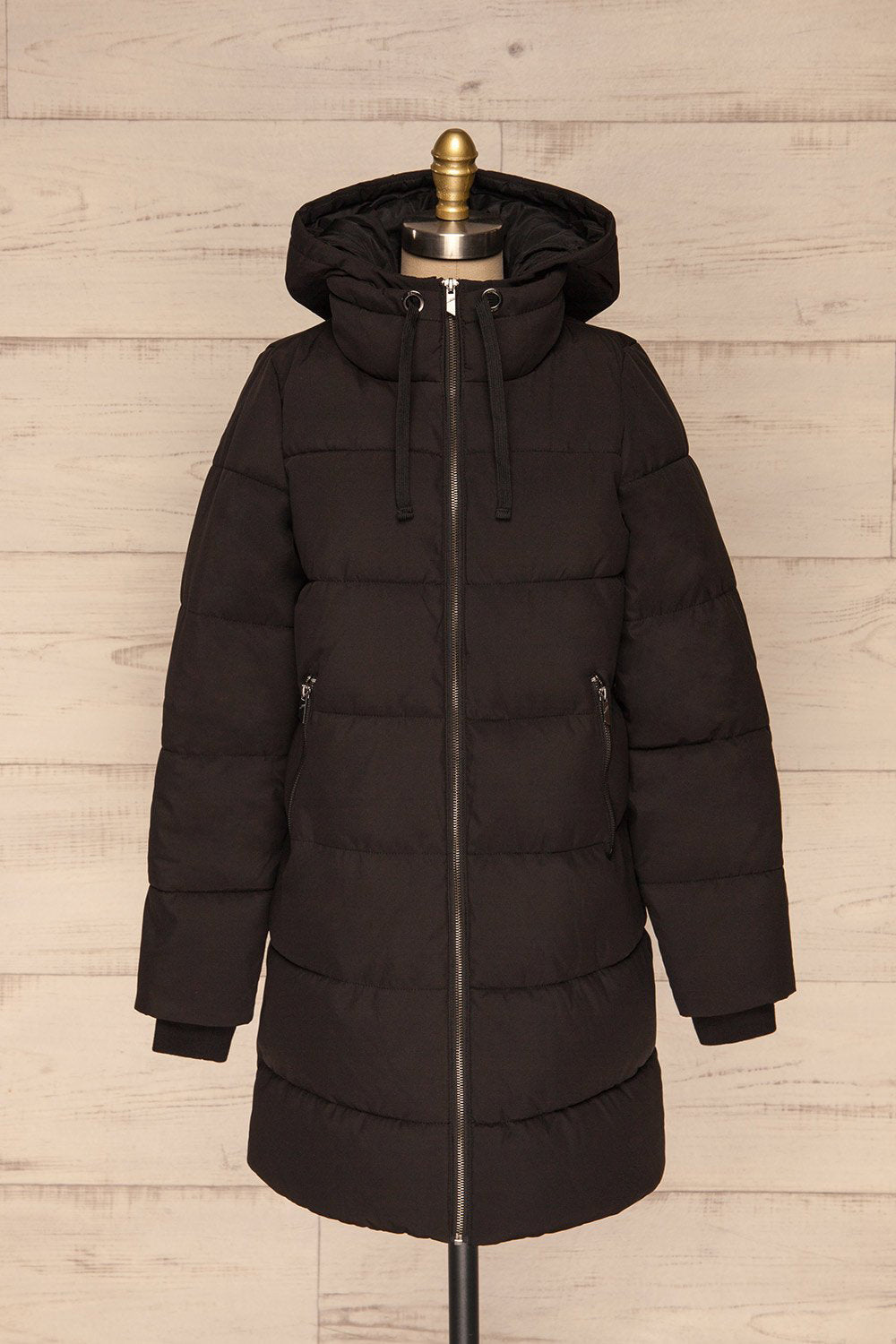 Joukovski Black Hooded Quilted Parka | La Petite Garçonne