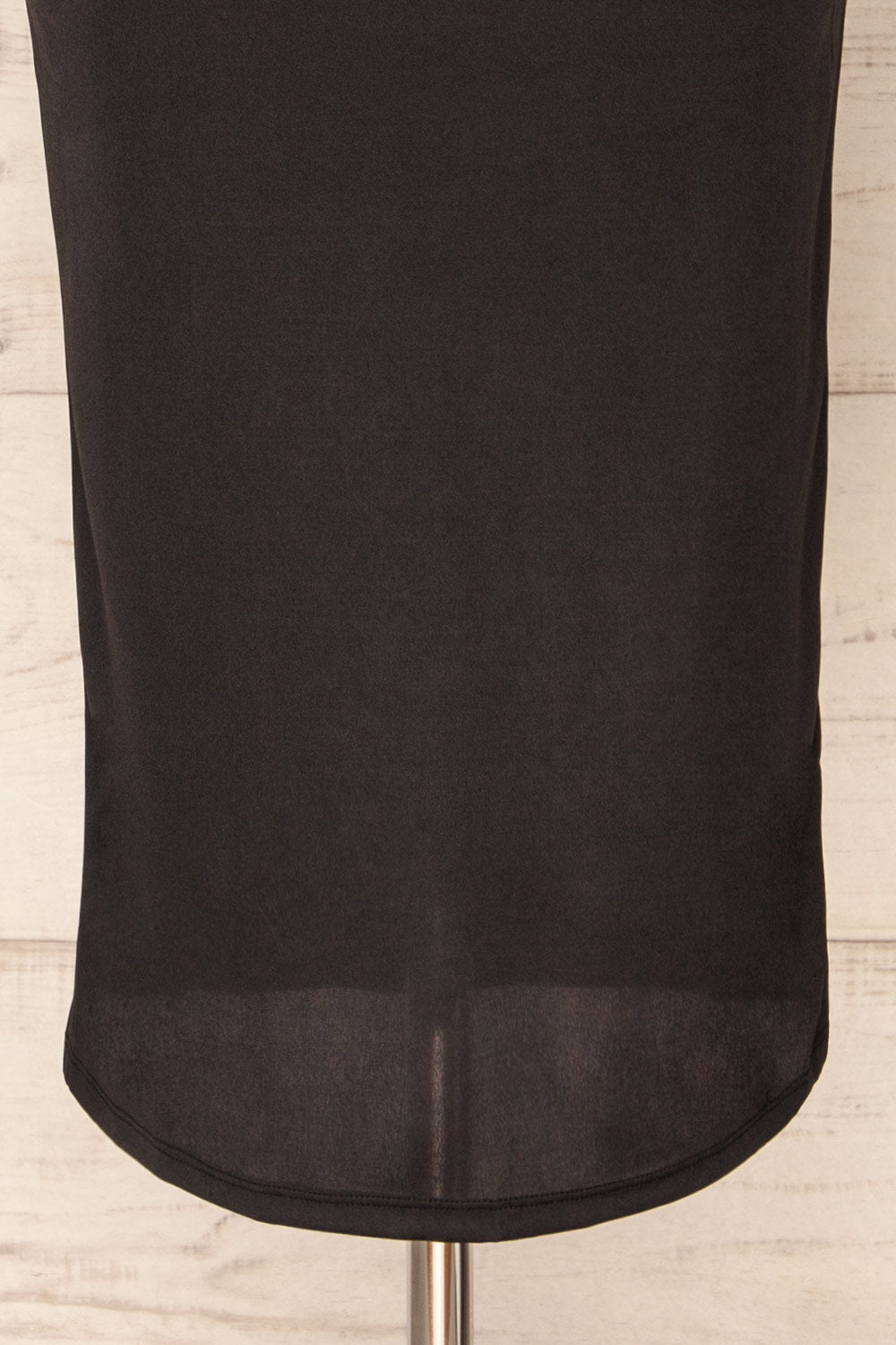 Junnifer Black Mesh Midi Dress w/ Long Sleeves | La petite garçonne slip bottom