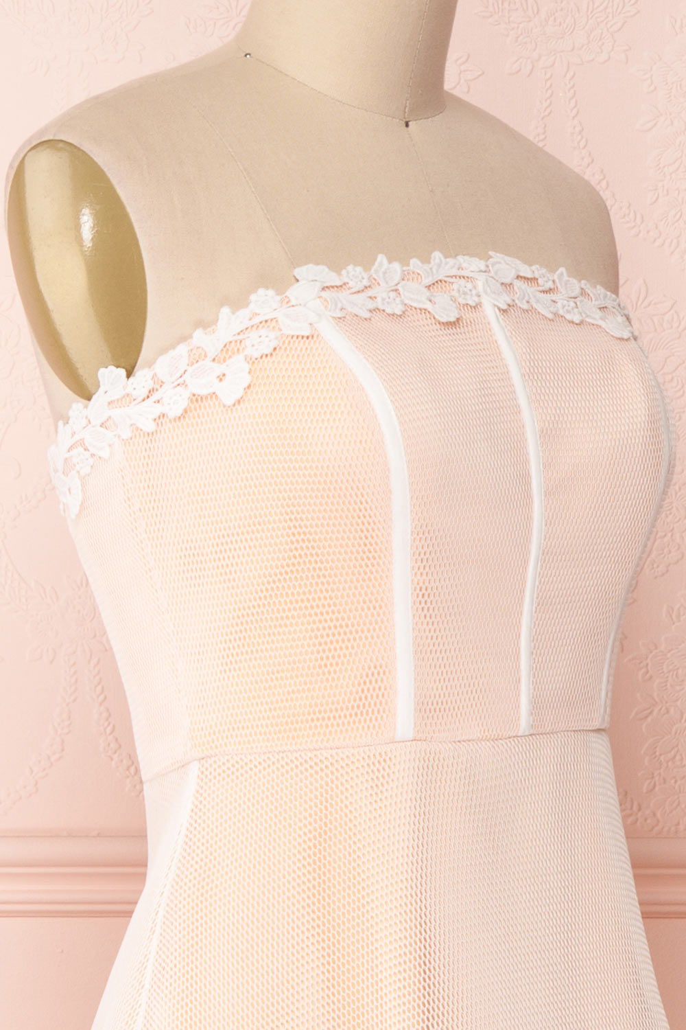 Kaely Mist | Peach Bustier Dress