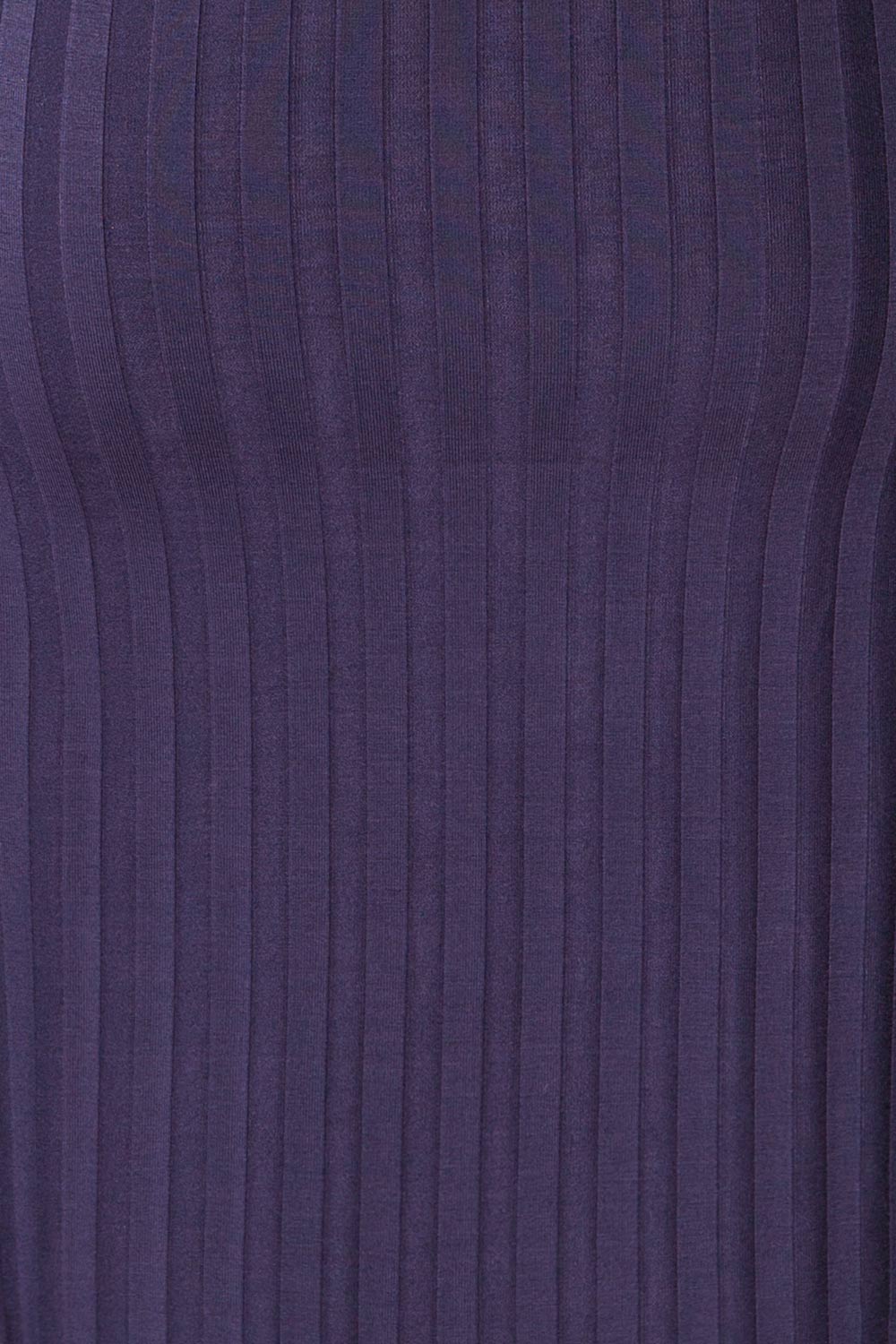 Kalani Navy Fitted Mock Neck Dress | La petite garçonne fabric