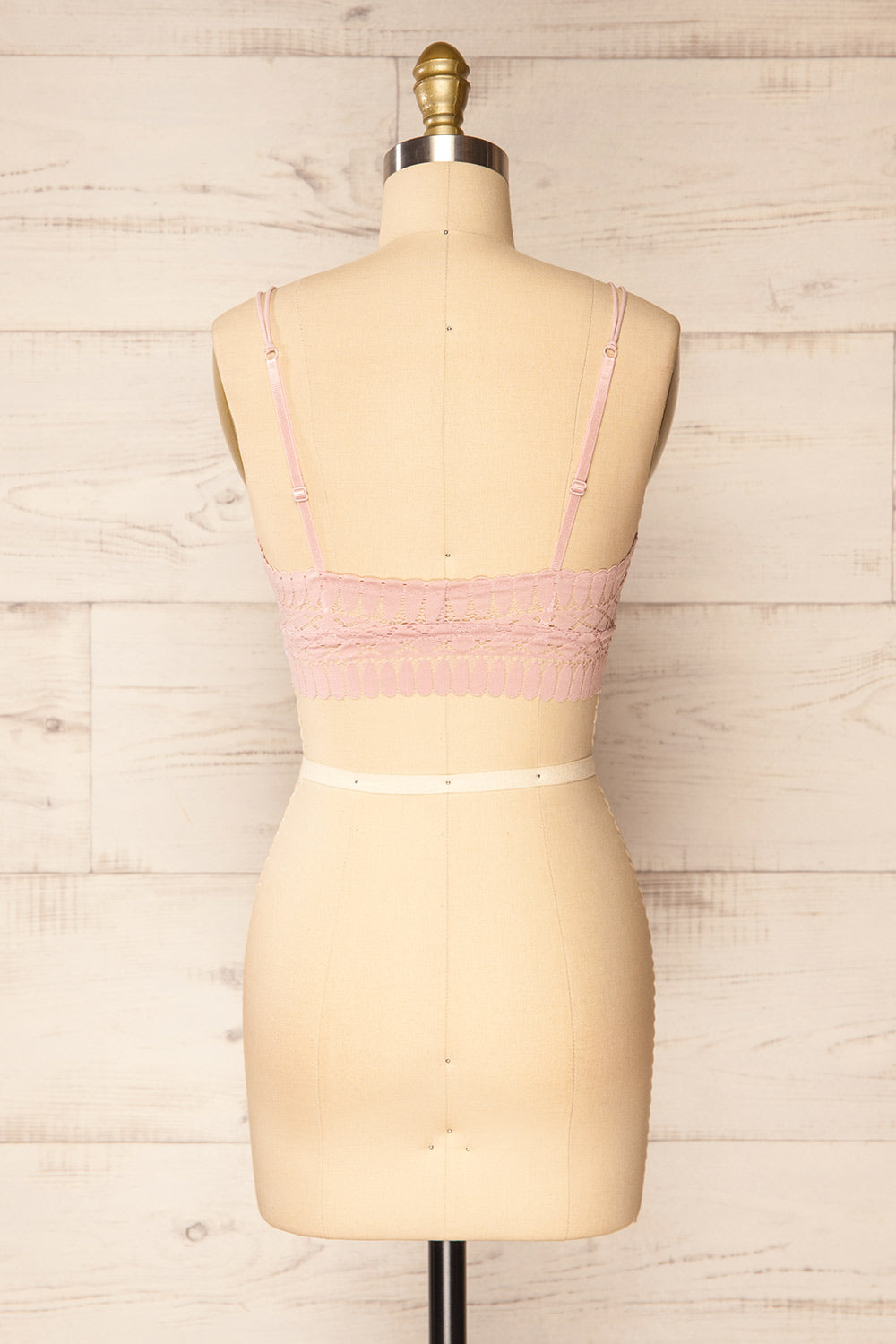 Karlik Blush Lace Bralette | La petite garçonne back view