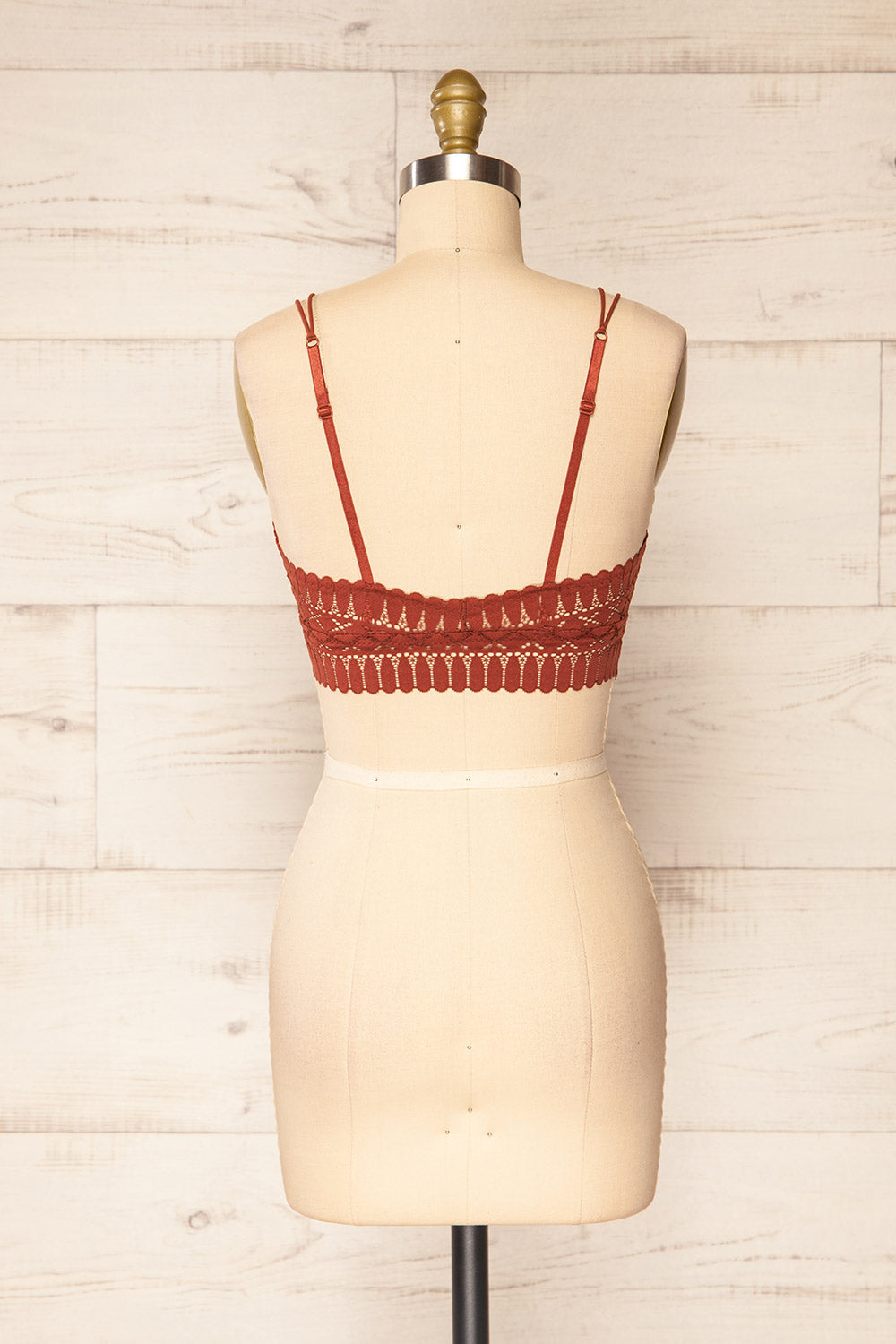 Karlik Orange Lace Bralette | La petite garçonne back view