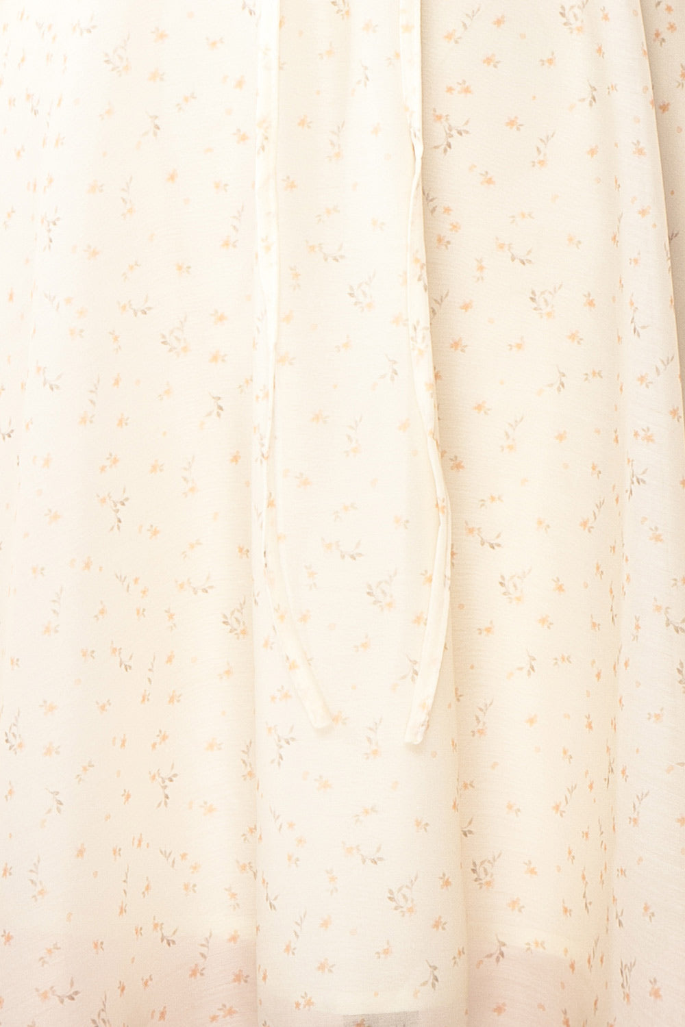 Kathleen Ivory Short Floral Dress w/ Long Sleeves | Boutique 1861 fabric