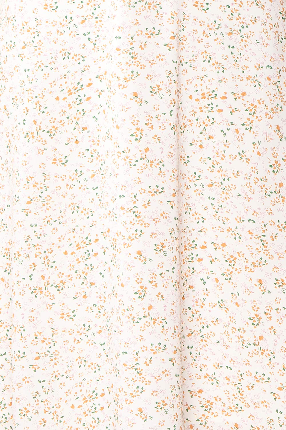 Katoma White Puffy Sleeve Short Floral Dress | Boutique 1861 fabric