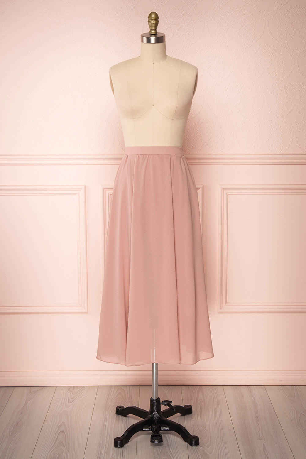 Katsuyama Lilac Purple Chiffon Midi Skirt | Boutique 1861 1