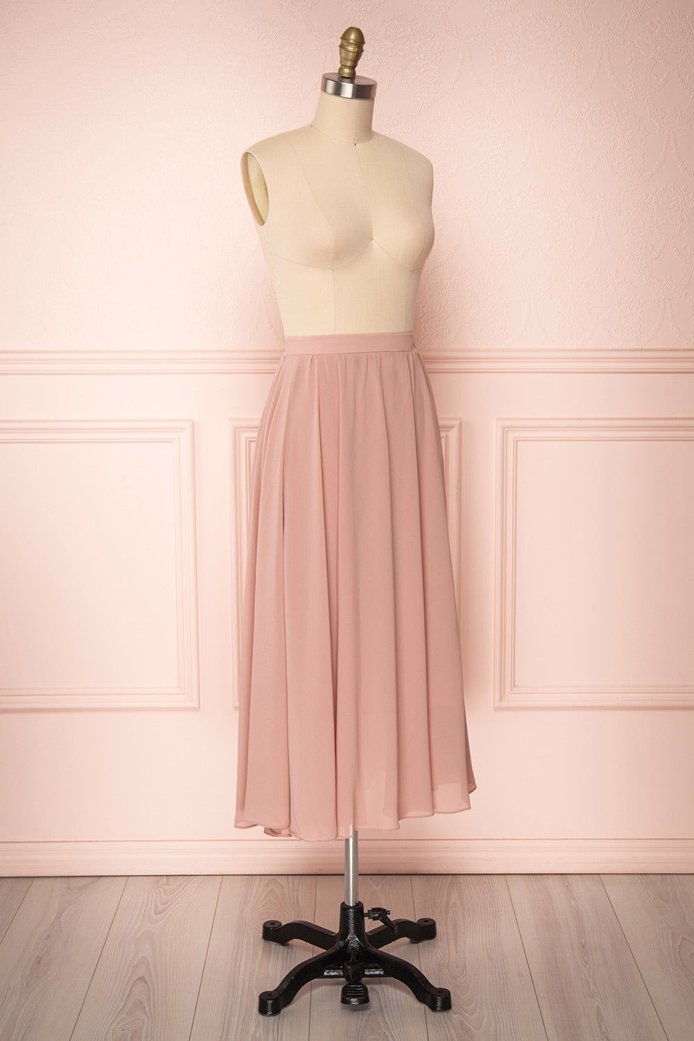 Katsuyama Lilac Purple Chiffon Midi Skirt | Boutique 1861 3