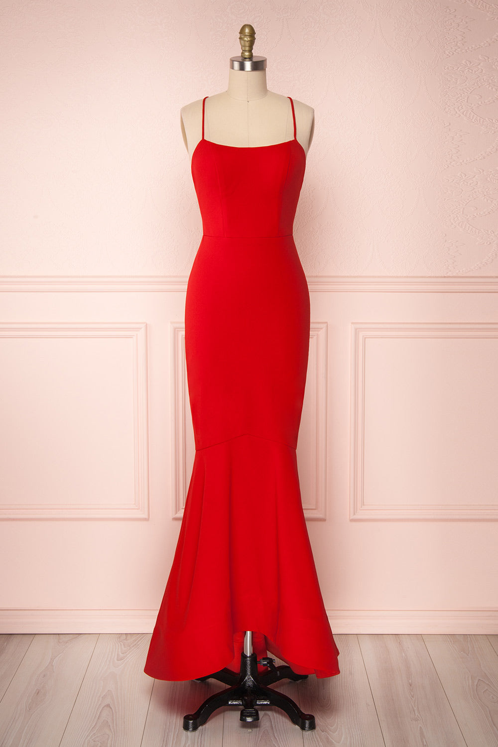 Kaylin Passion | Robe Sirène Rouge à Dos Ouvert