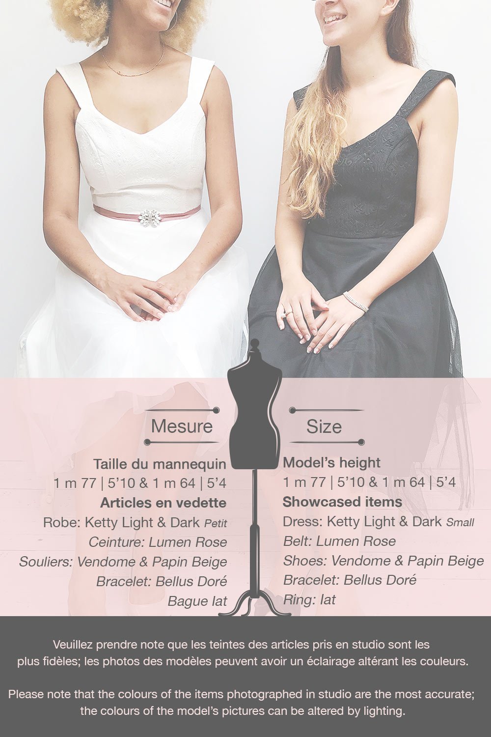 Ketty Sombre | Robe Ligne-A en Tulle