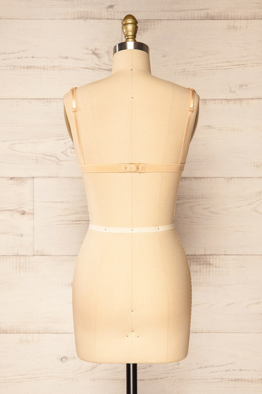 Khappa Beige Floral Lace Bralette | La petite garçonne back view