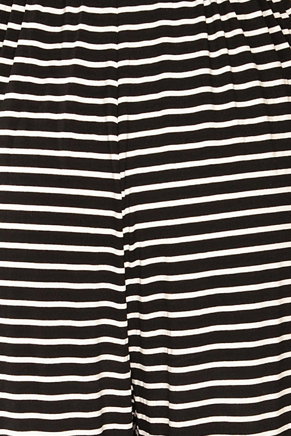 Khory Black Striped Short Sleeve Jumpsuit | La petite garçonne texture