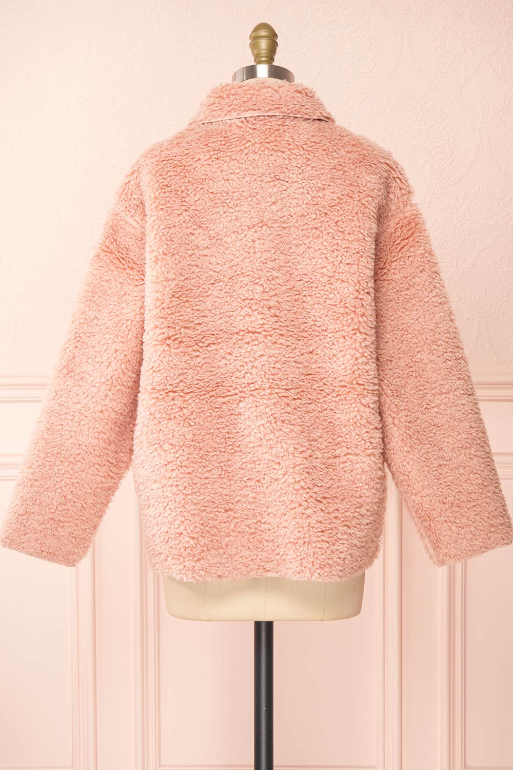 Kielo Pink Teddy Jacket | Boutique 1861 back view