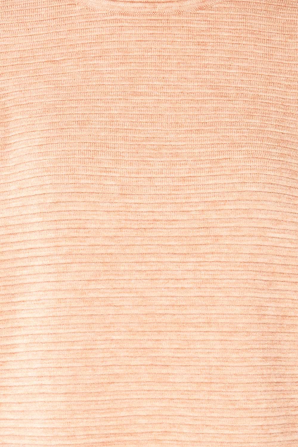 Knares Pink Cropped Ribbed Sweater | La petite garçonne fabric