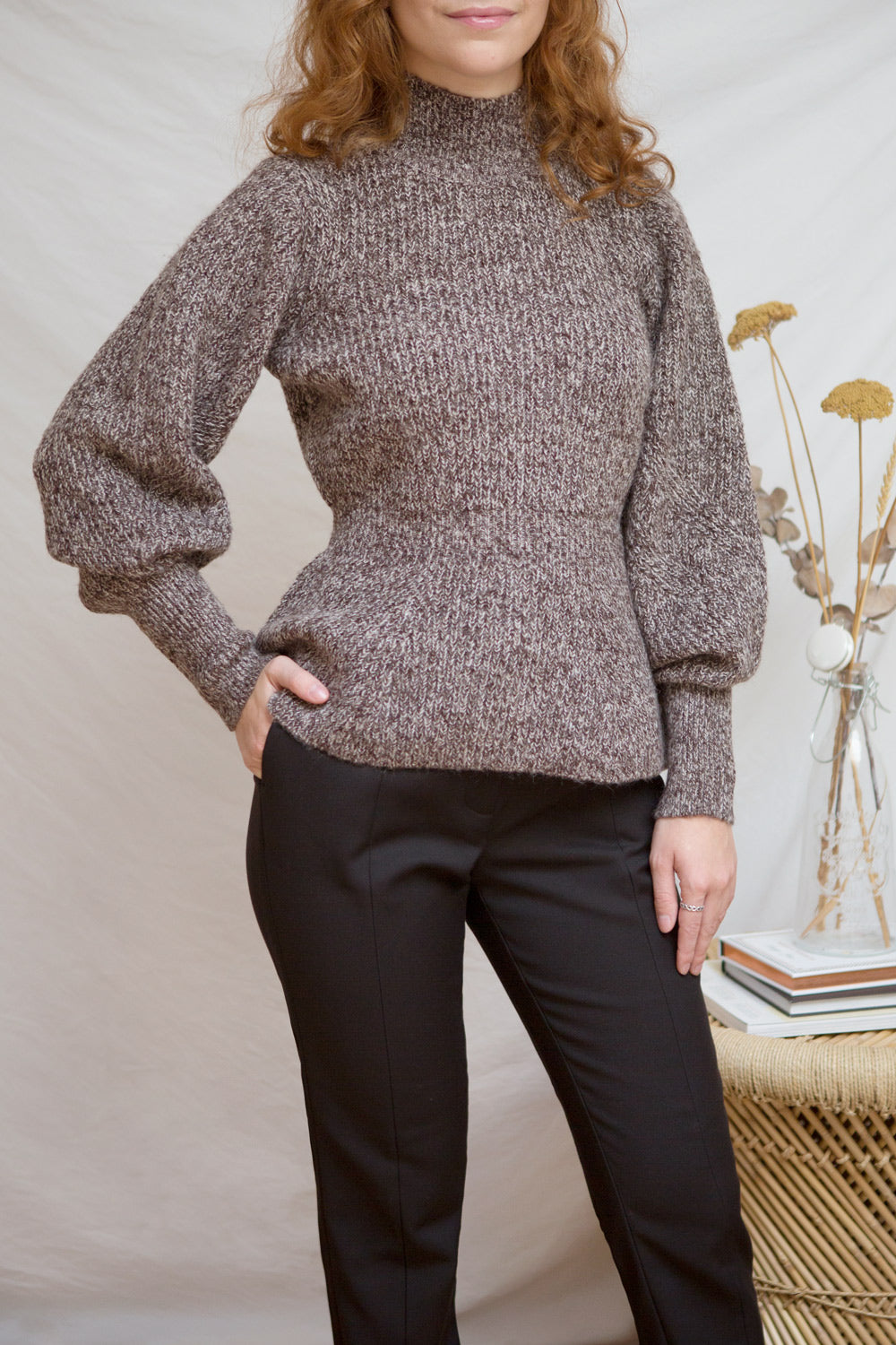 Krems Yellow Puffy Sleeve Knit Sweater | La petite garçonne