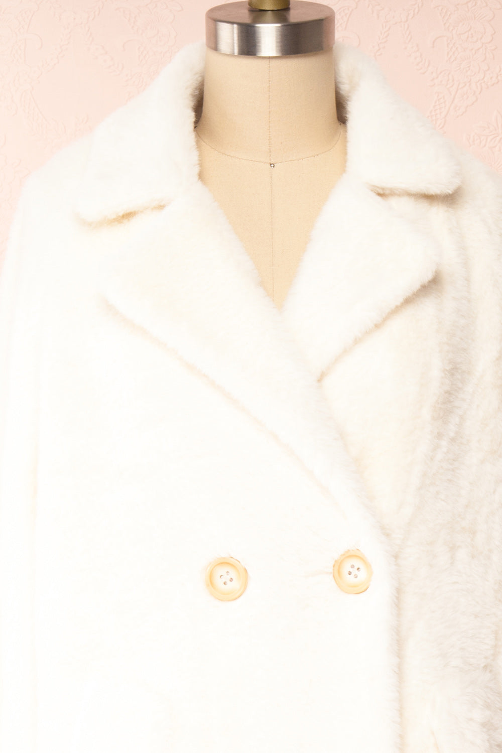 Kristalo | White Over-Sized Faux Fur Coat