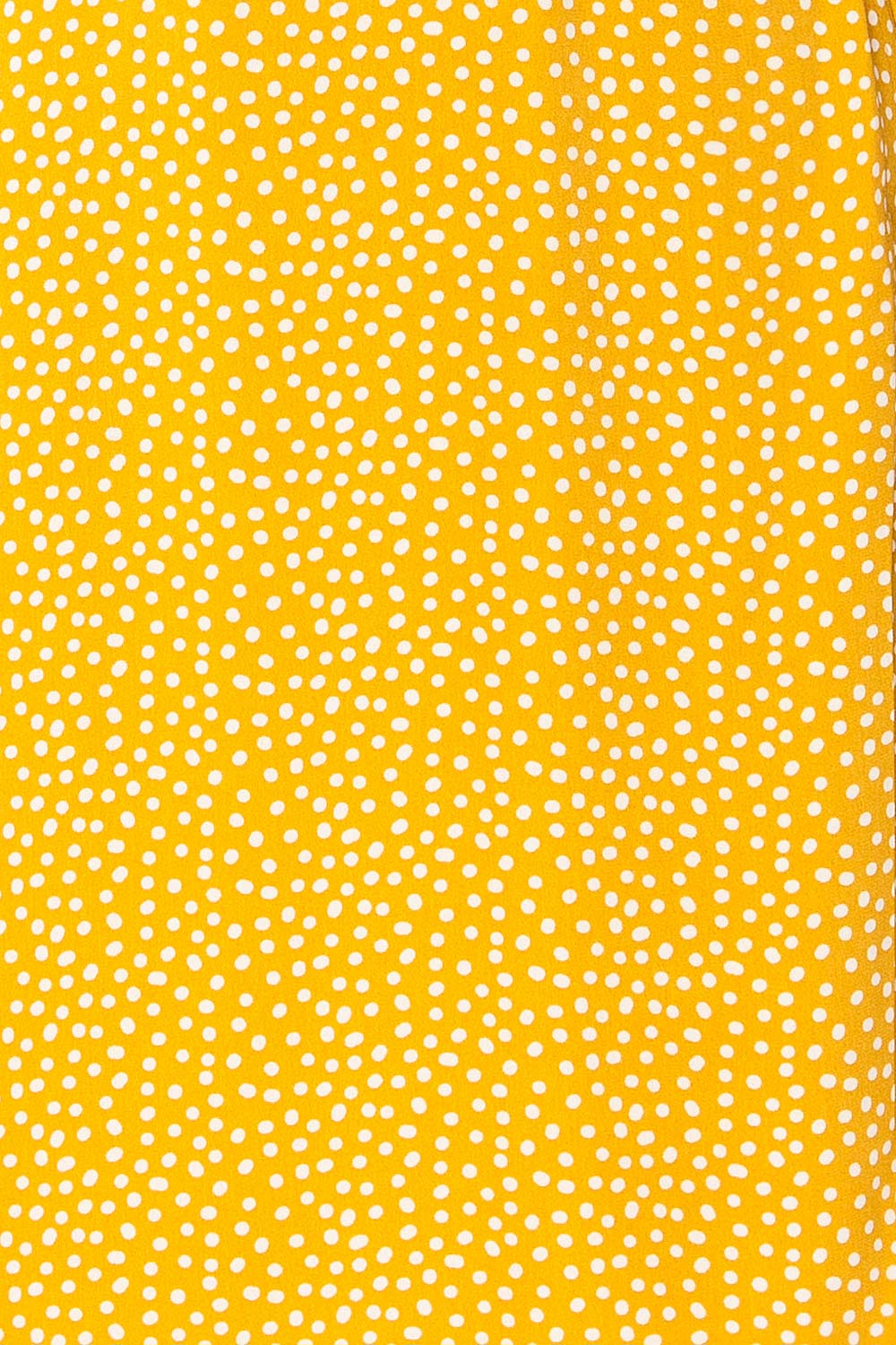 Krustil Mustard Polka Dot Short Wrap Dress | La petite garçonne fabric