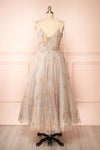 Ksenia A-Line Midi Dress w/ Bird Embroidery | Boutique 1861 front view