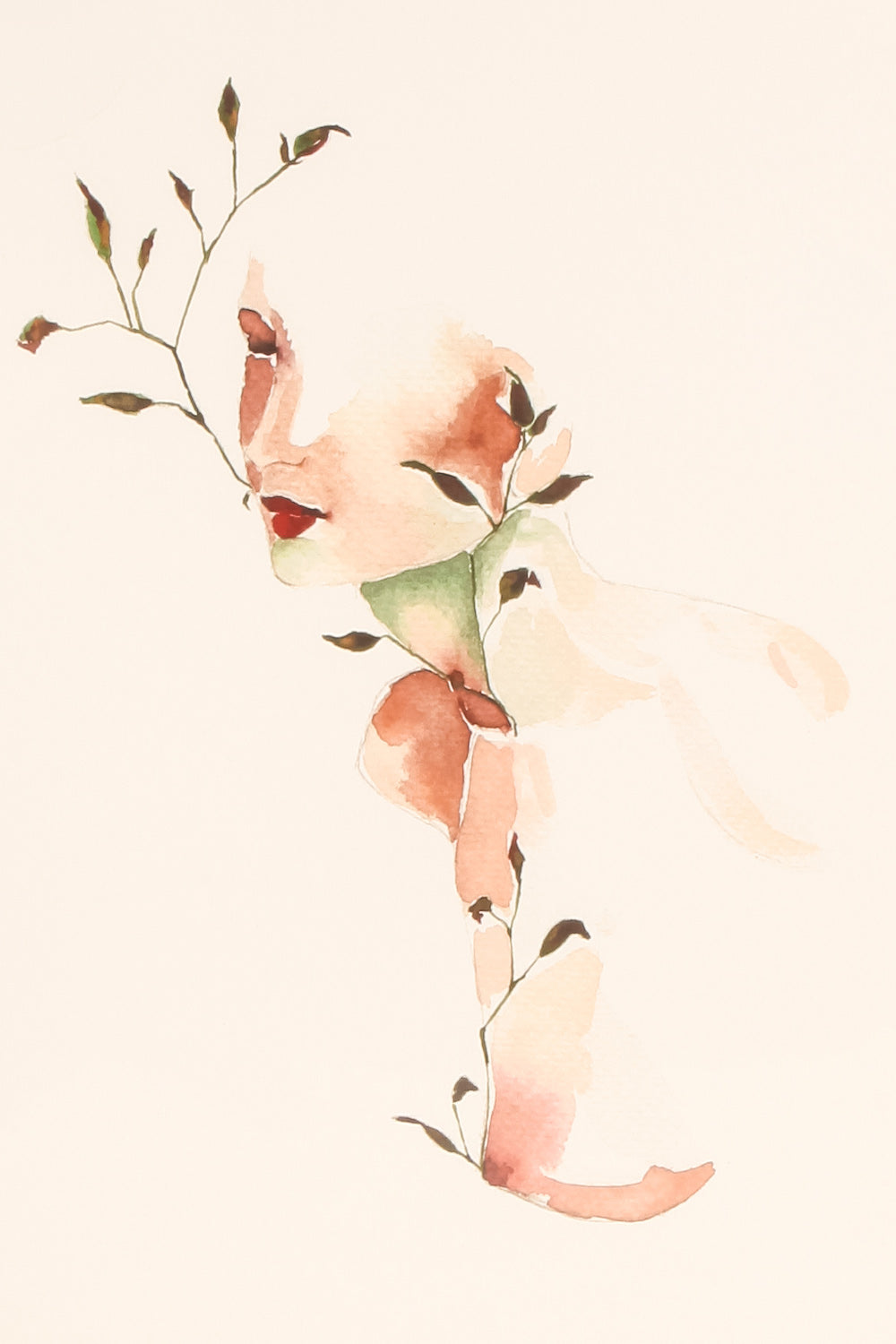 Laberinto Watercolour Portrait | La Petite Garçonne close-up