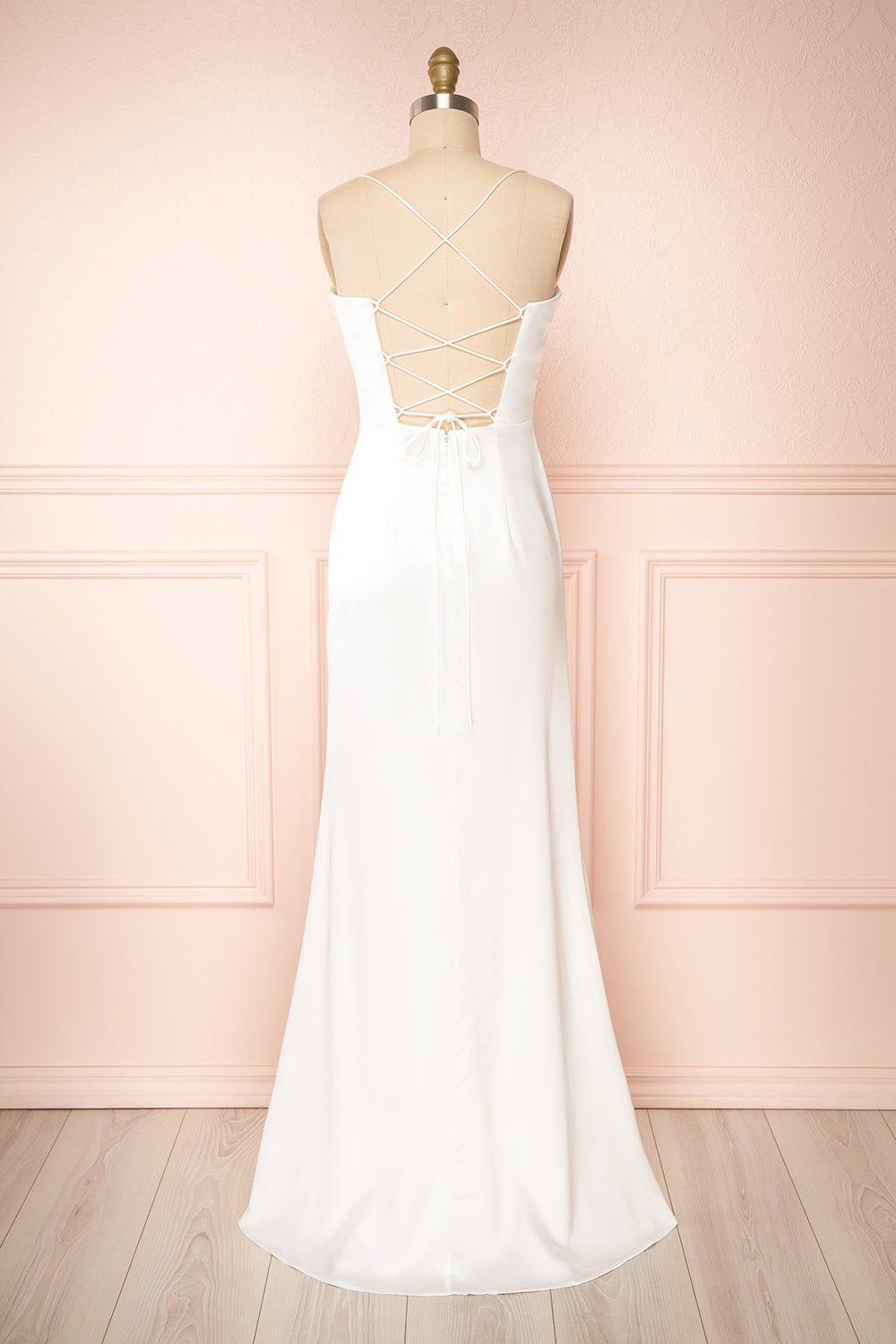 Lakesha Corset Bridal Maxi Dress | Boudoir 1861 back view