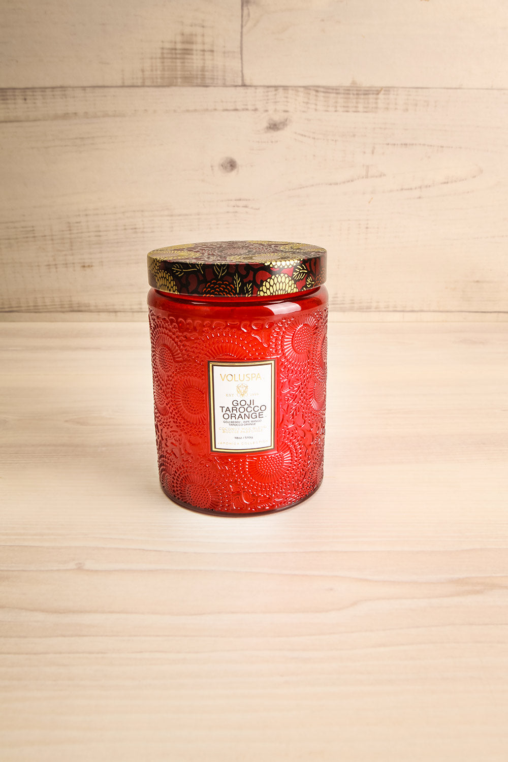 Large Jar Candle Goji Tarocco Orange | La petite garçonne front view
