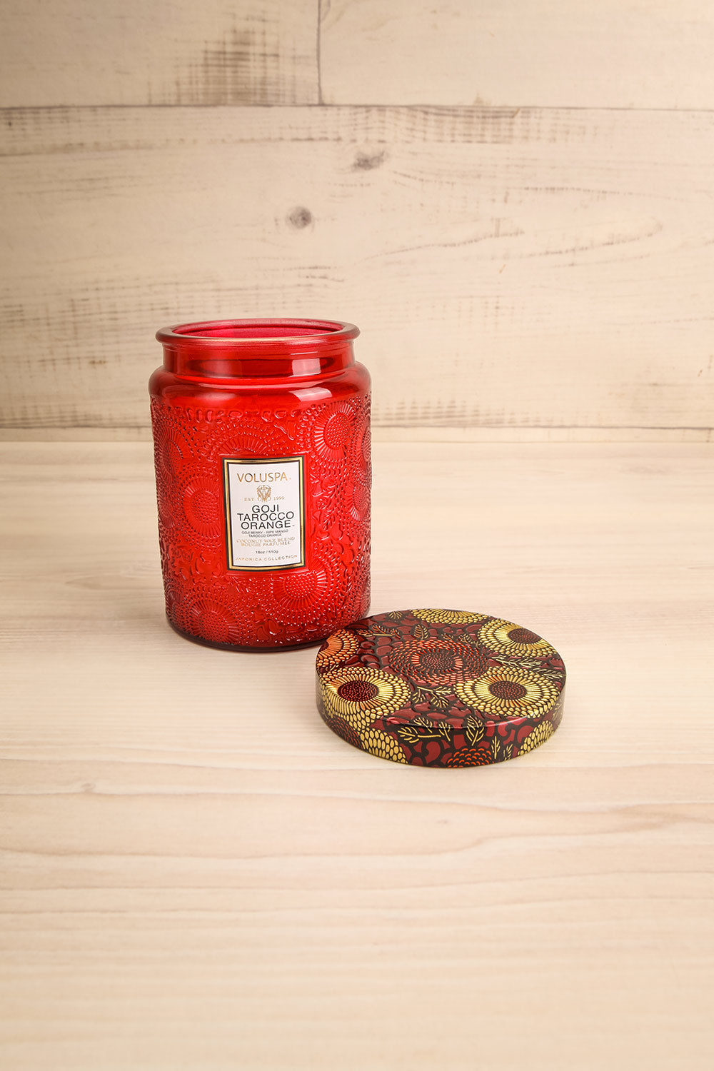 Large Jar Candle Goji Tarocco Orange | La petite garçonne open