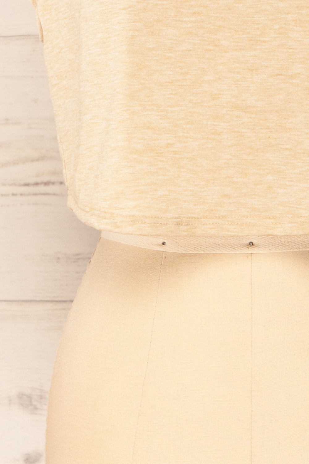 Larryk Beige Sleeveless Cropped Top | La Petite Garçonne bottom