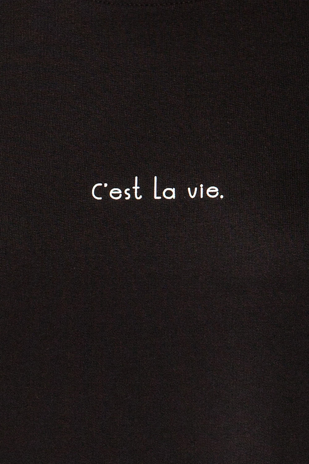 Lask Black Long Sleeves Printed Sweatshirt | La petite garçonne fabric