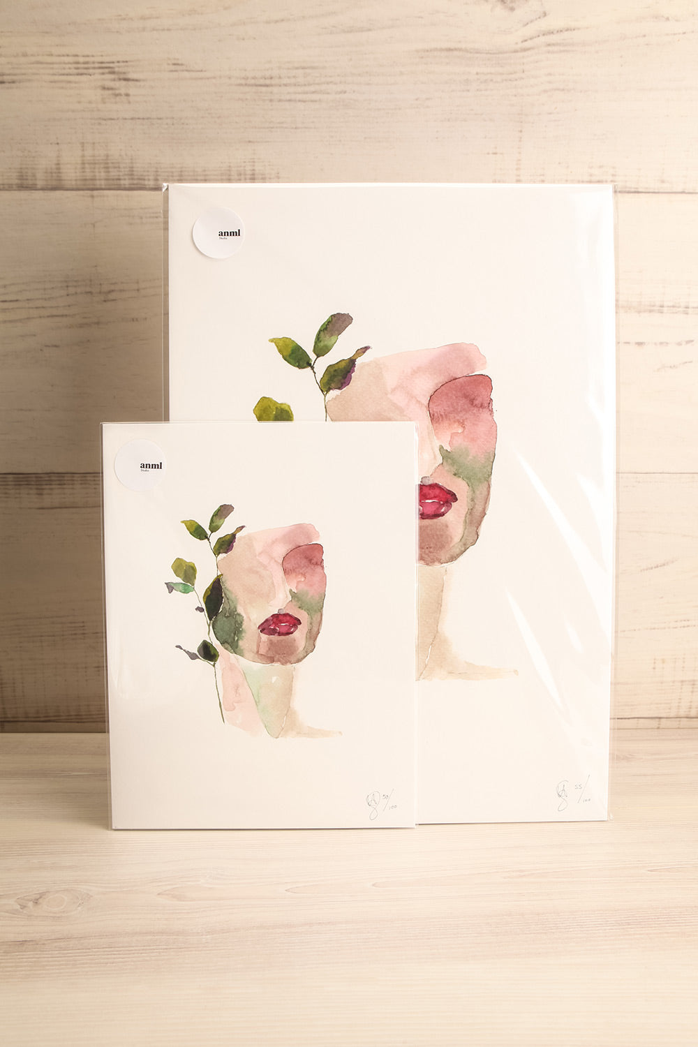 Leaves Watercolour Portrait | La Petite Garçonne Chpt. 2