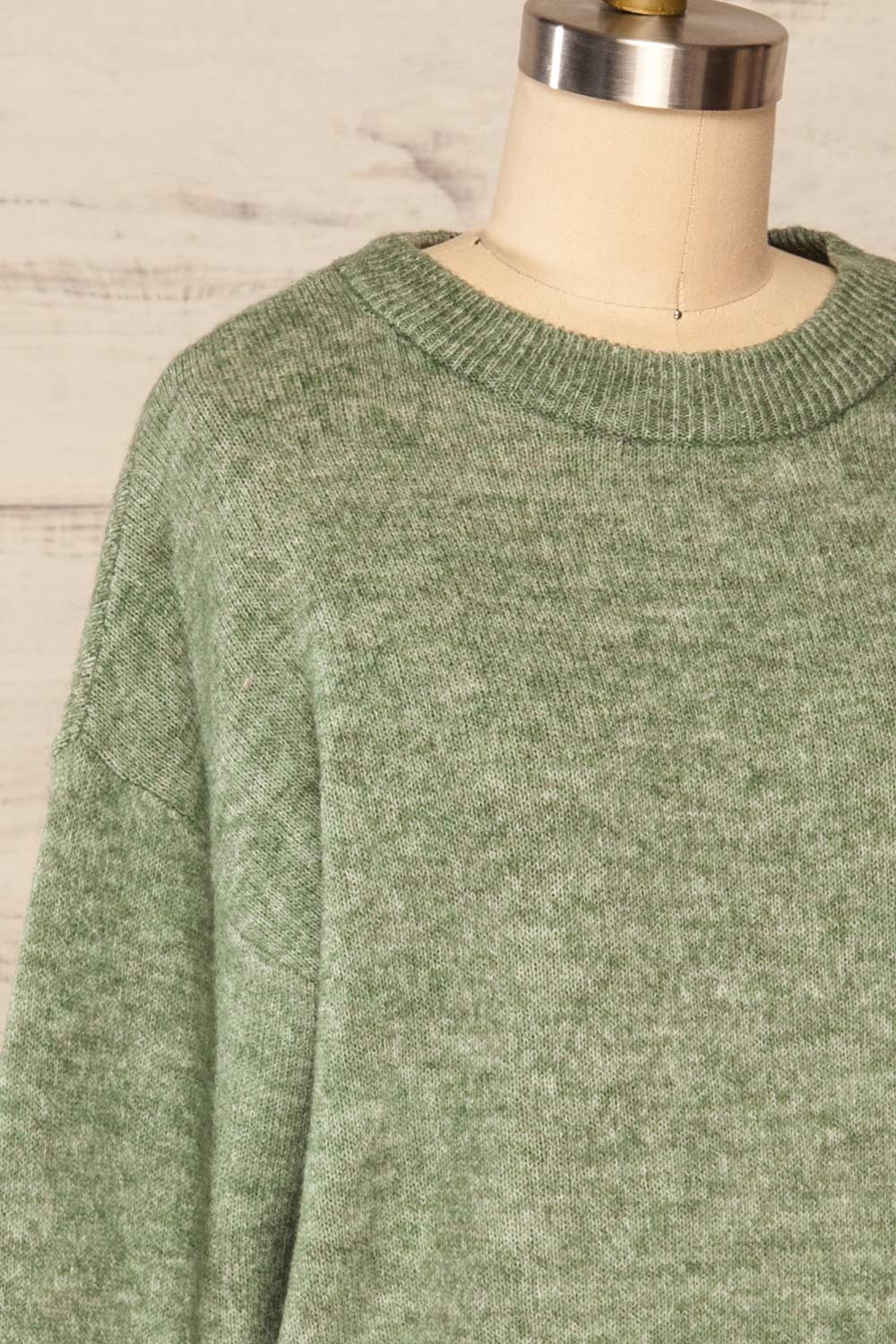 Lenes Sage | Melange Knit Sweater