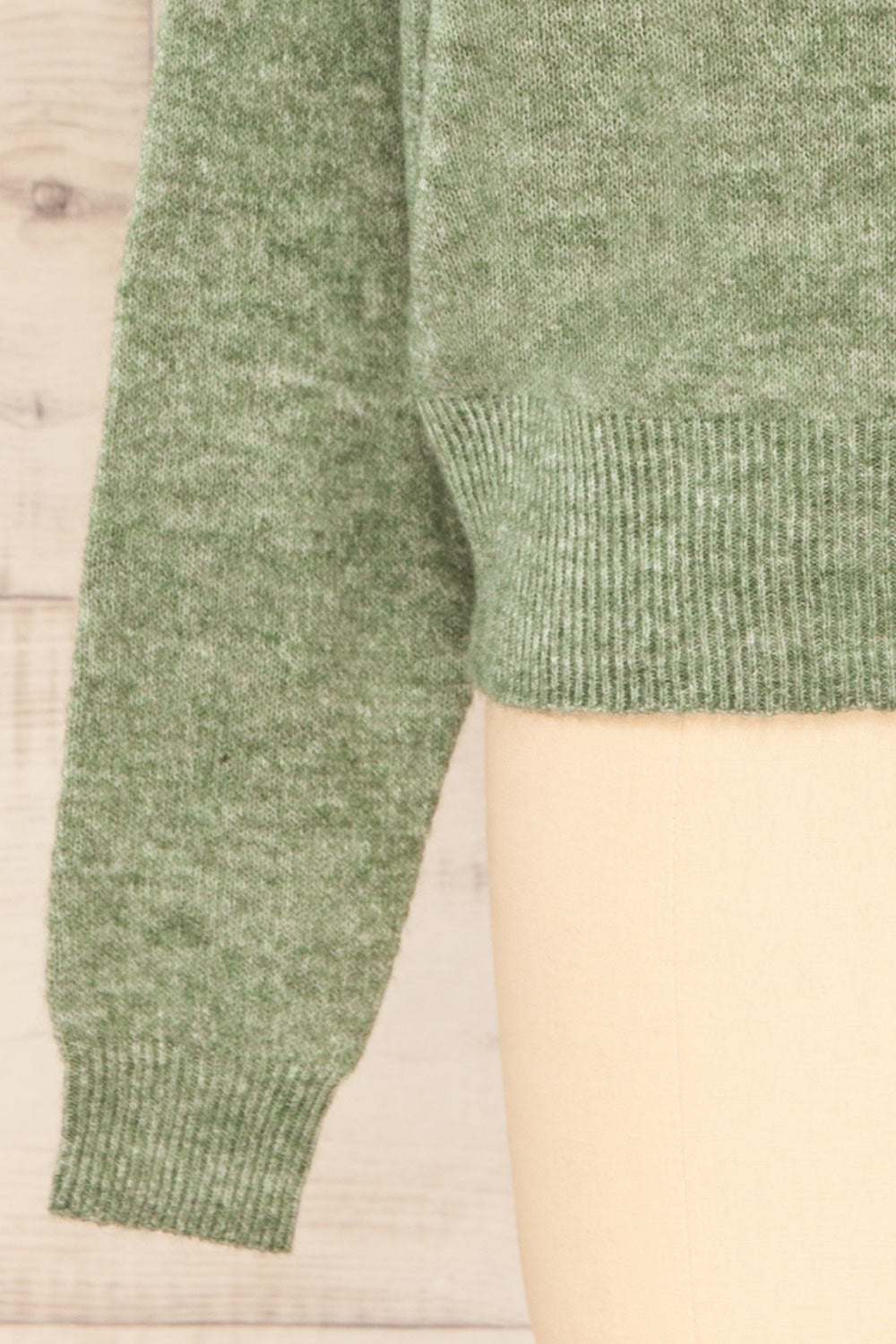 Lenes Sage | Melange Knit Sweater