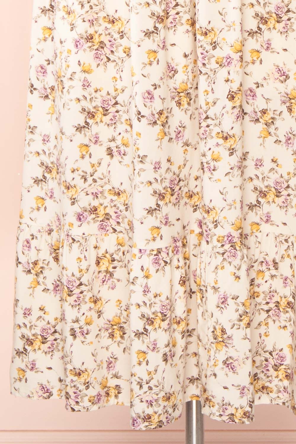Leonne Square Neck Floral Midi Dress | Boutique 1861 details