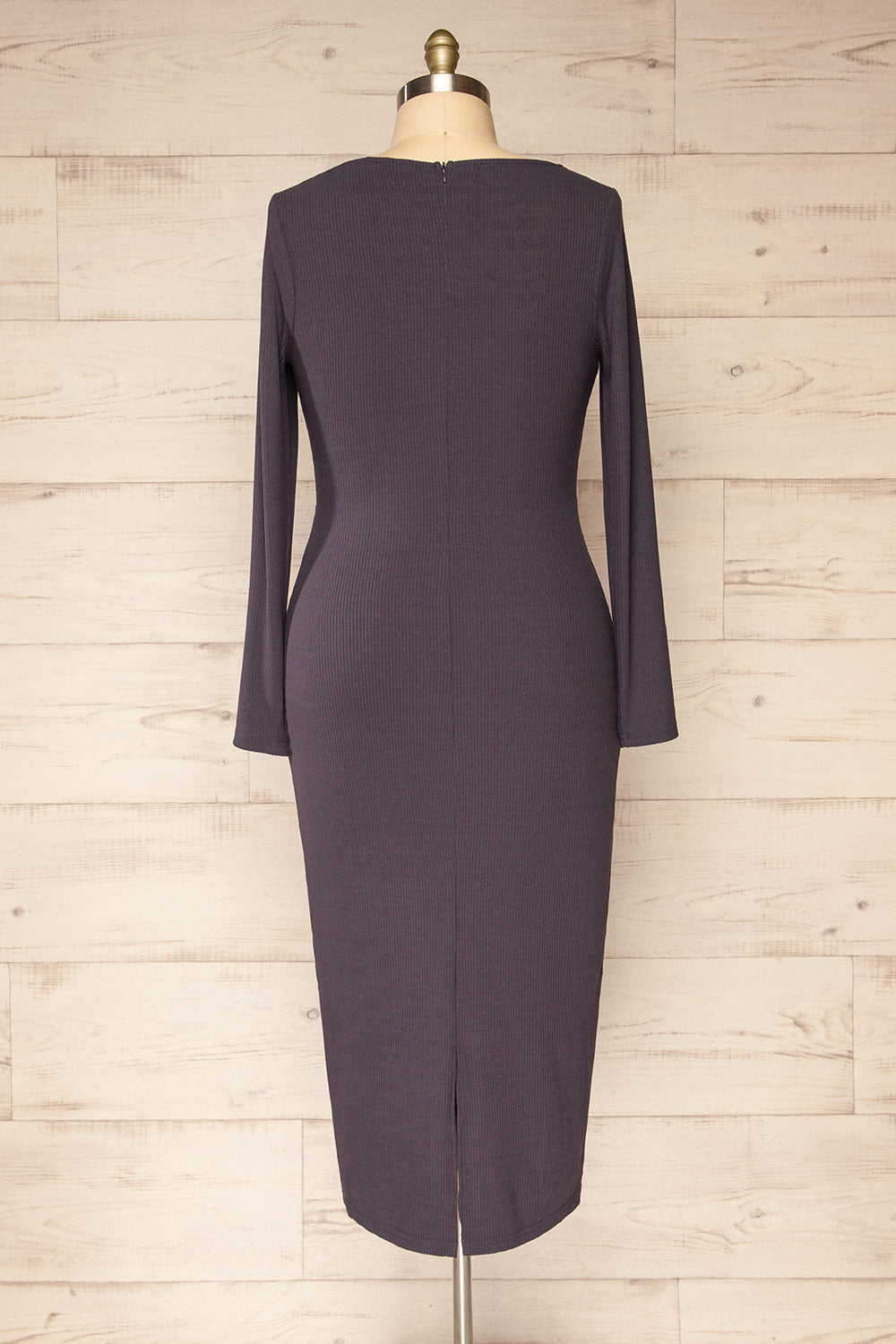 Lerida Front Cut-Out Long Sleeve Fitted Dress | La petite garçonne back plus size