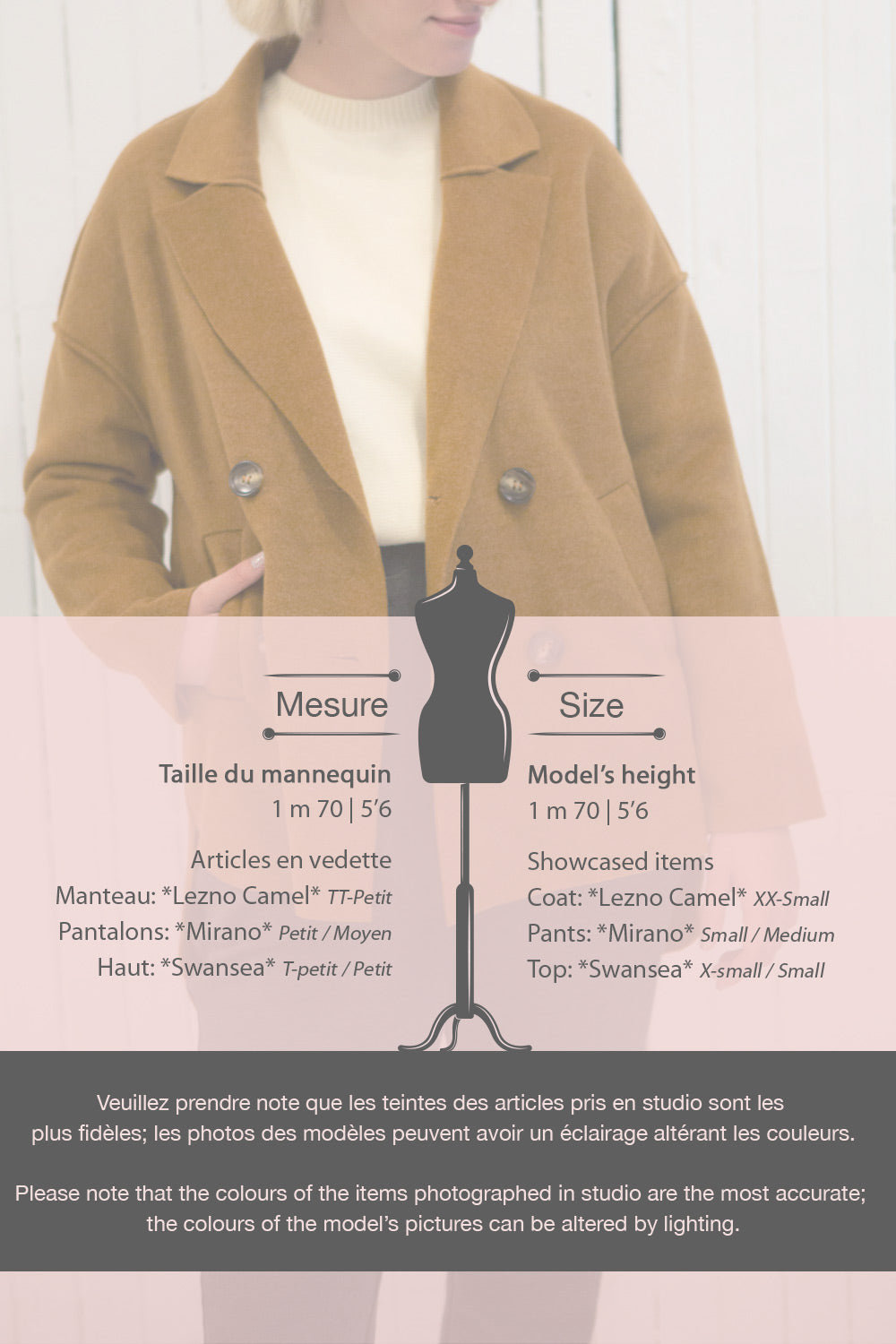 Leszno Camel Buttoned Wool Jacket | La petite garçonne size