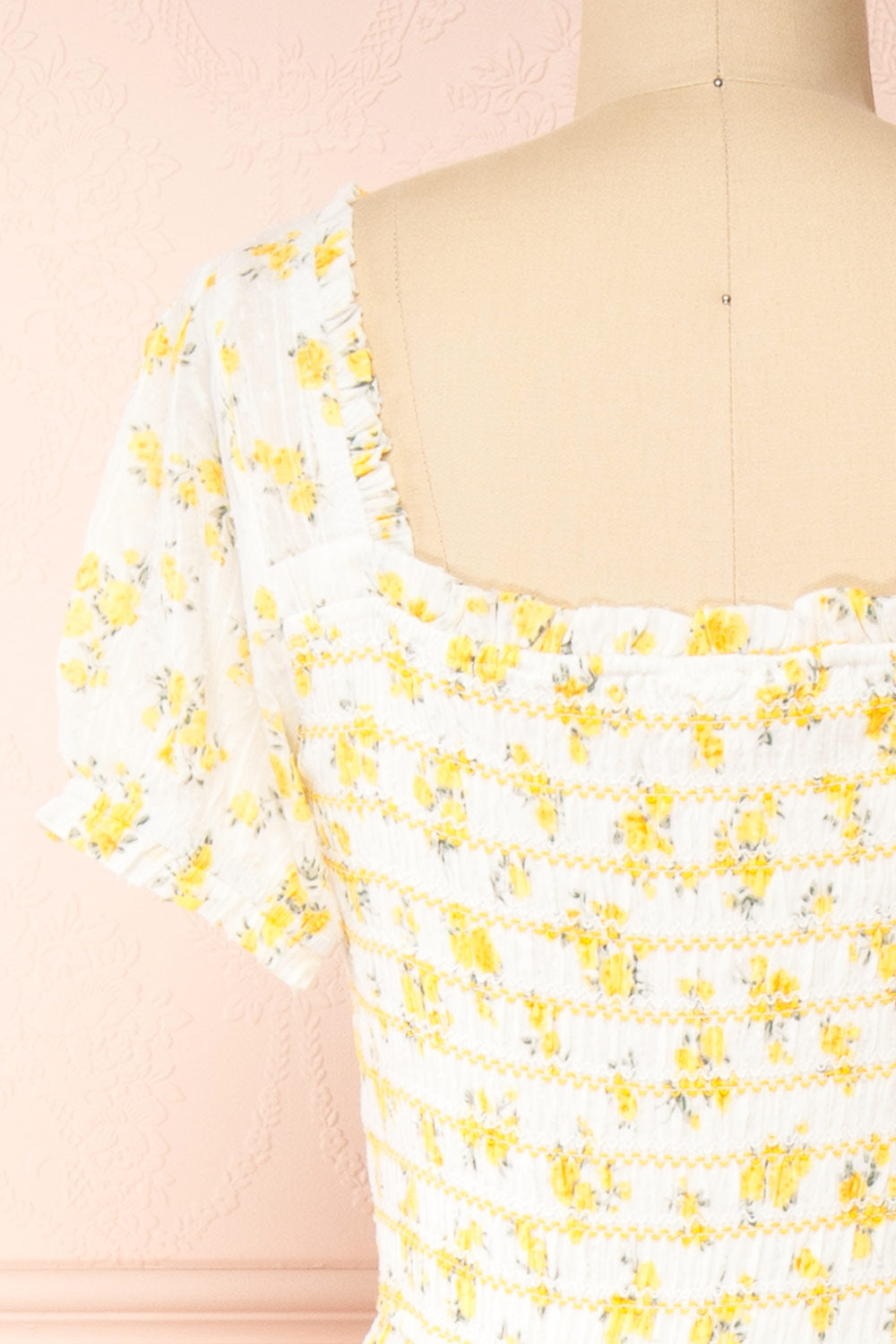 Leva Maxi Floral Dress | Boutique 1861 back close-up